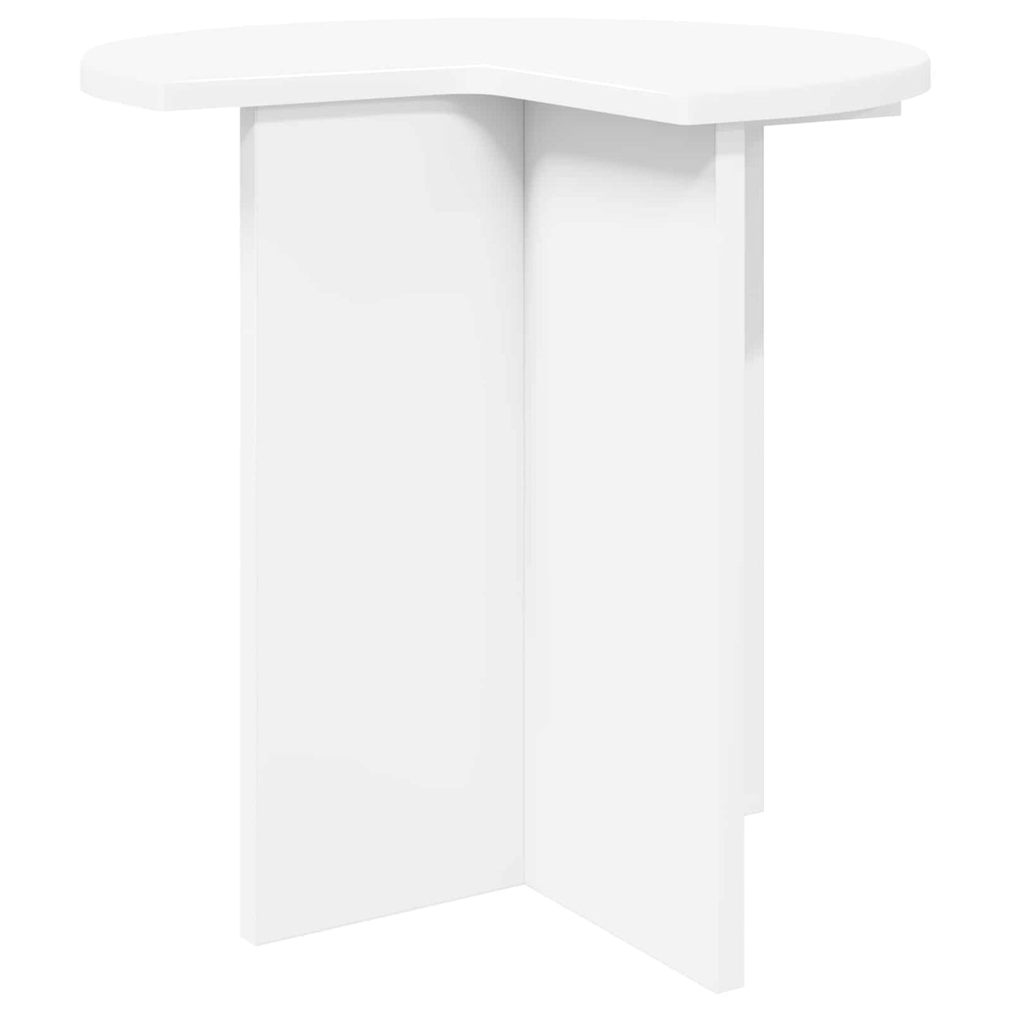 Sidetabell med lagring 2 pcs Hvit Ø 39 x 38 cm Konstruert tre