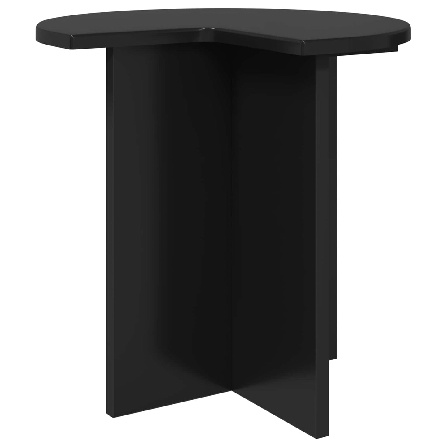Sidetabell med lagring Svart eik Ø 39 x 38 cm Konstruert tre