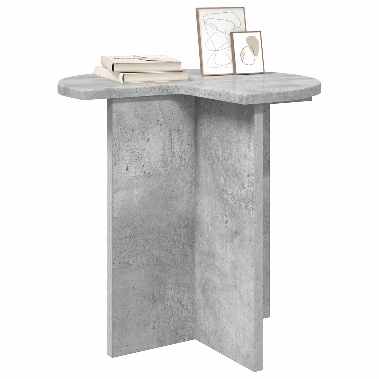 Sidetabell 2 pcs Betonggrå Ø 39 x 38 cm Konstruert tre