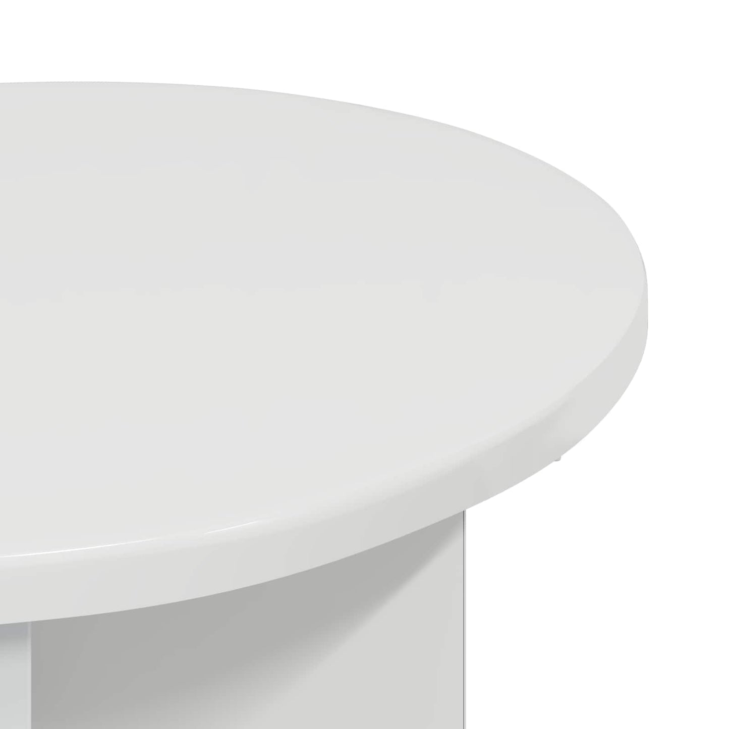Sidetabell Høgglans hvit Ø 39 x 38 cm Konstruert tre