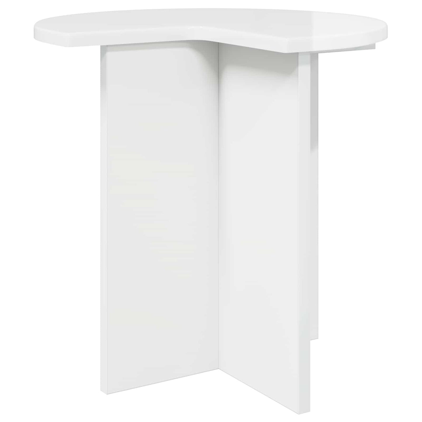 Sidetabell Høgglans hvit Ø 39 x 38 cm Konstruert tre
