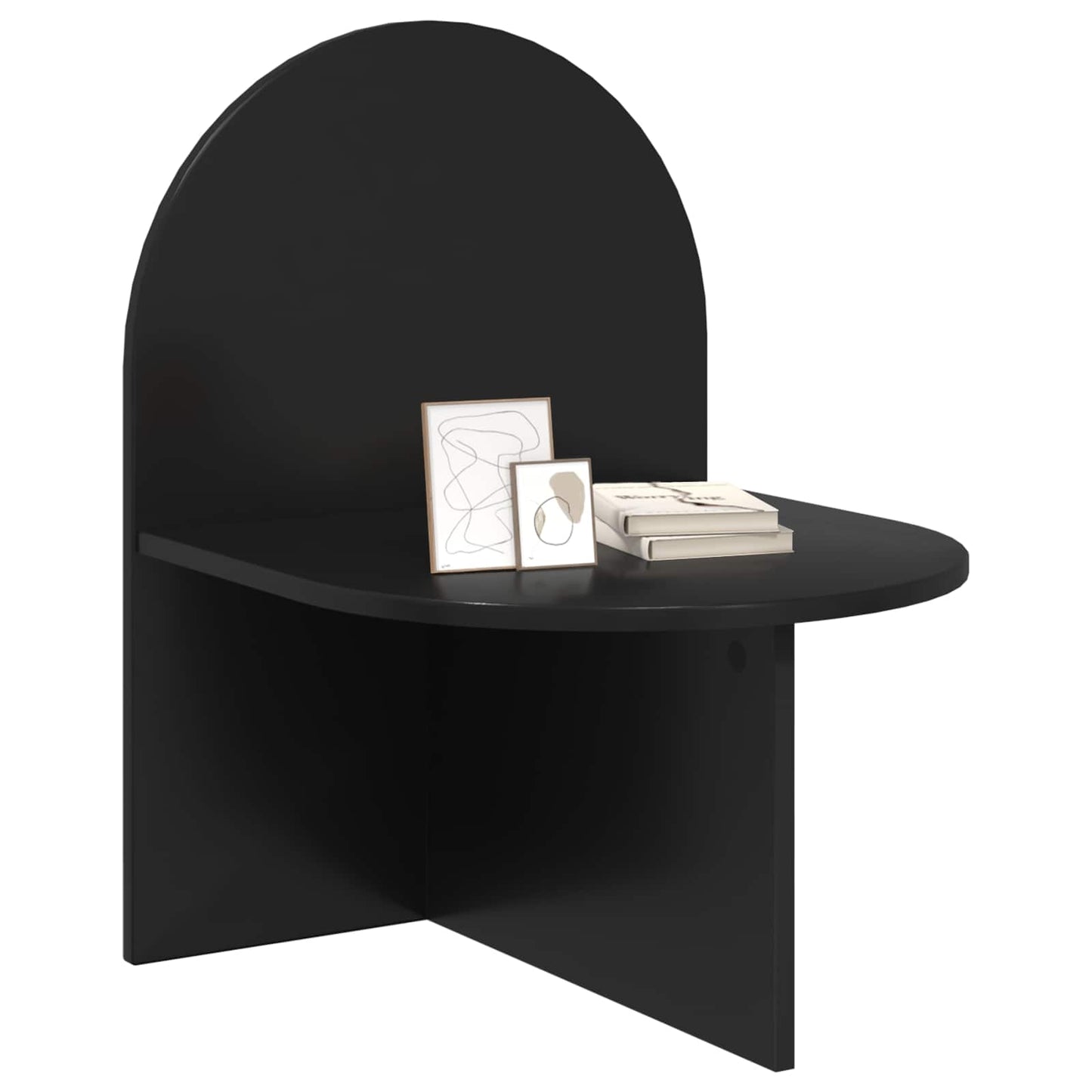 Nattbord 2 pcs Svart eik 48 x 49 x 65 cm Konstruert tre