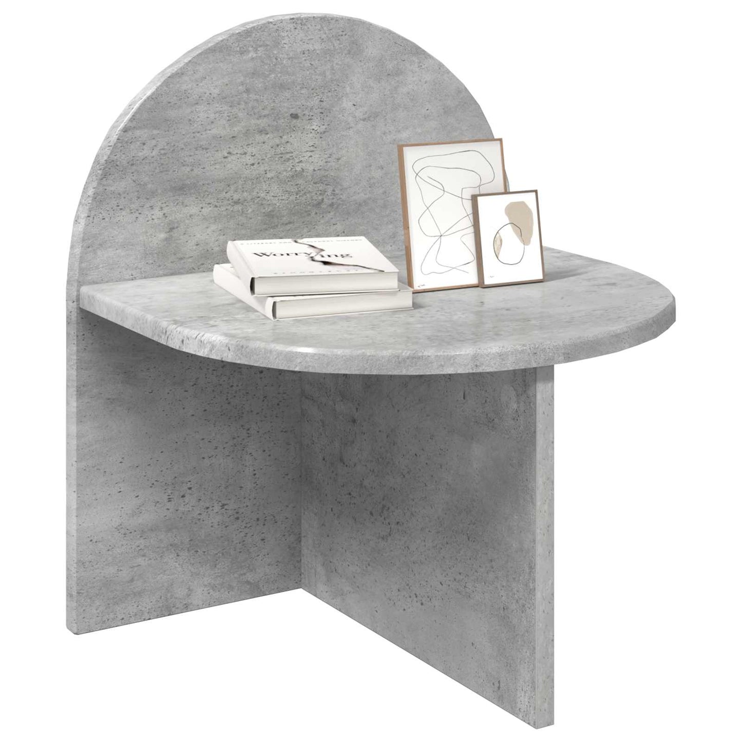 Nattbord 2 pcs Betonggrå 40 x 35,5 x 45,5 cm Konstruert tre