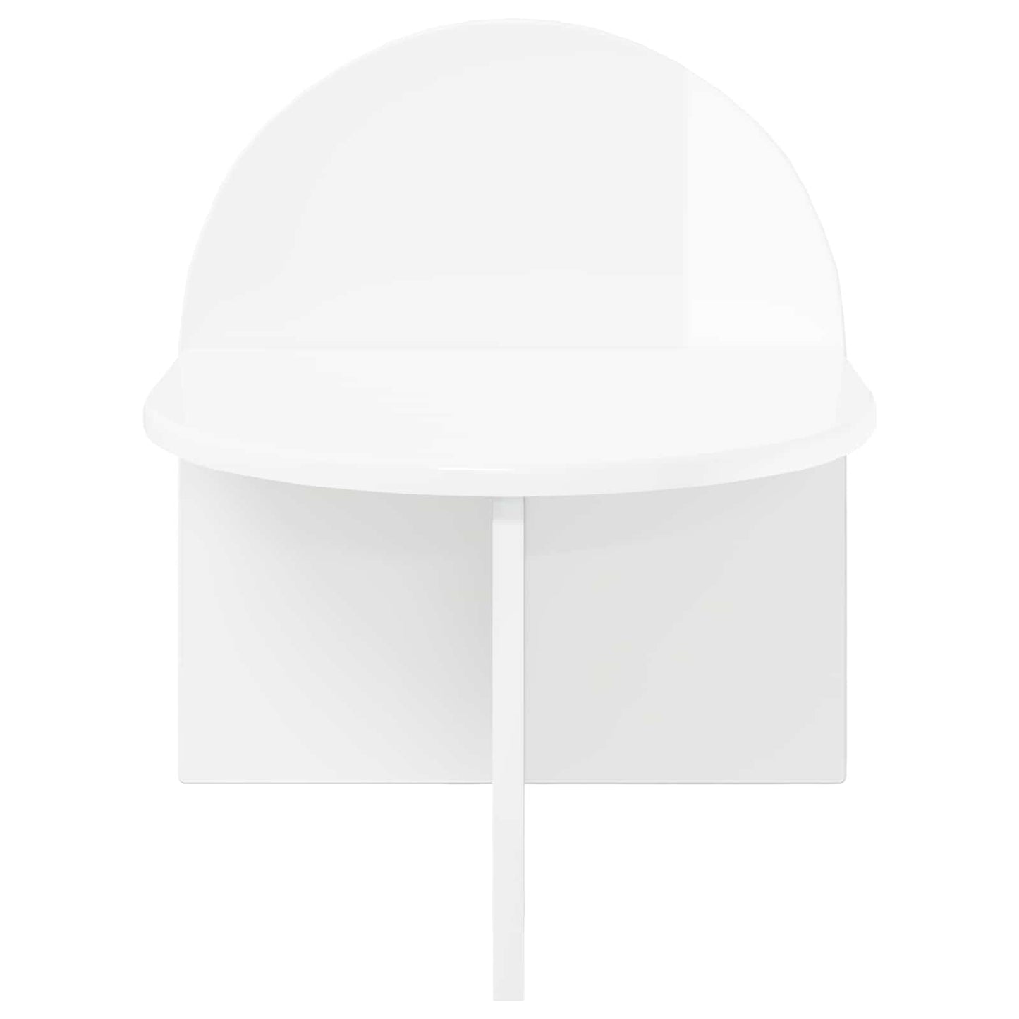 Nattbord 2 pcs Høgglans hvit 40 x 35,5 x 45,5 cm Konstruert tre