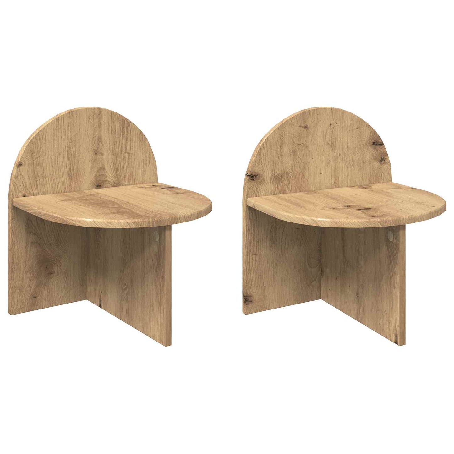 Nattbord 2 stk. Artisan eik 40 x 35,5 x 45,5 cm Konstruert tre