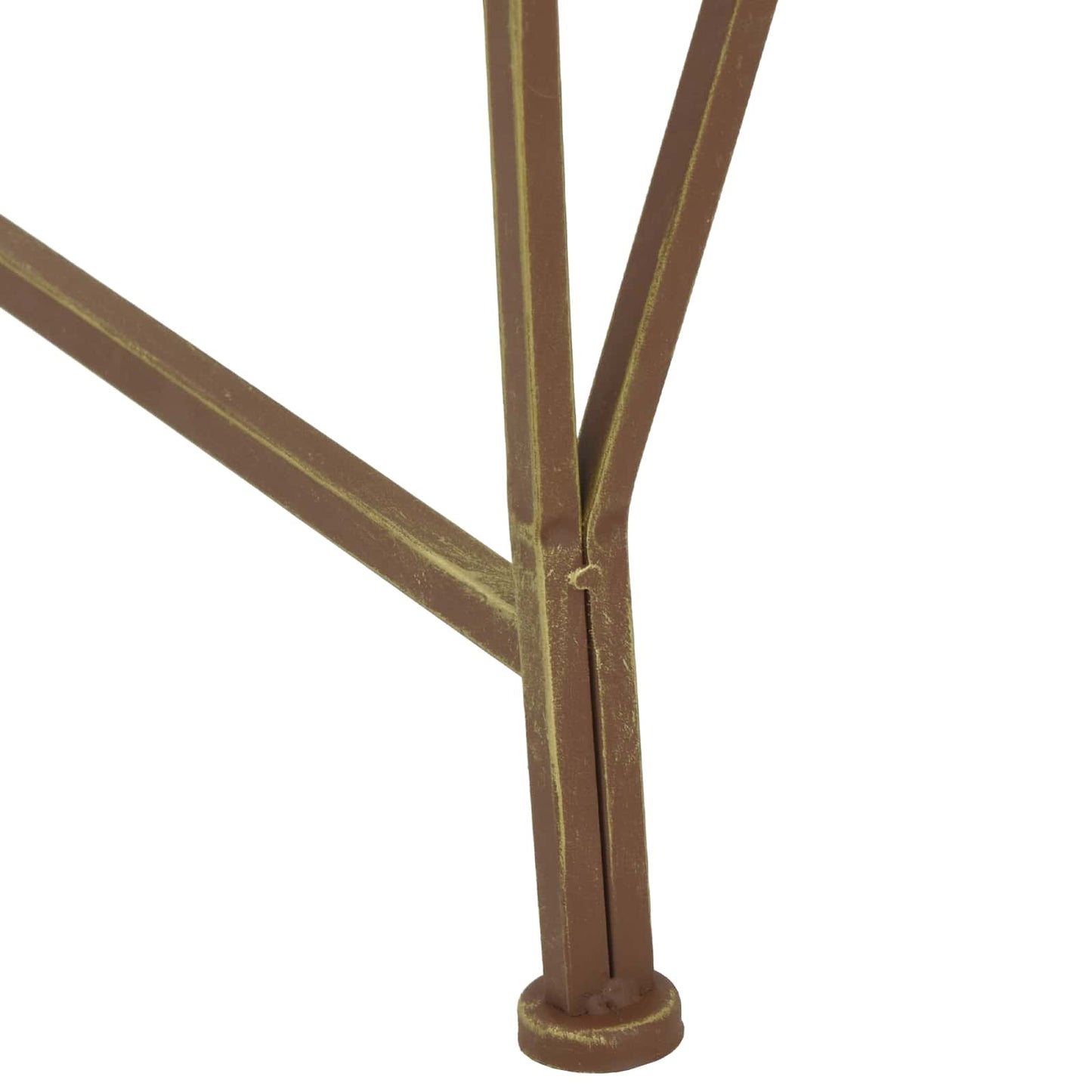 Trebens 4-Antall seter 160 x 80 x 44 cm Stål Antikk Brun