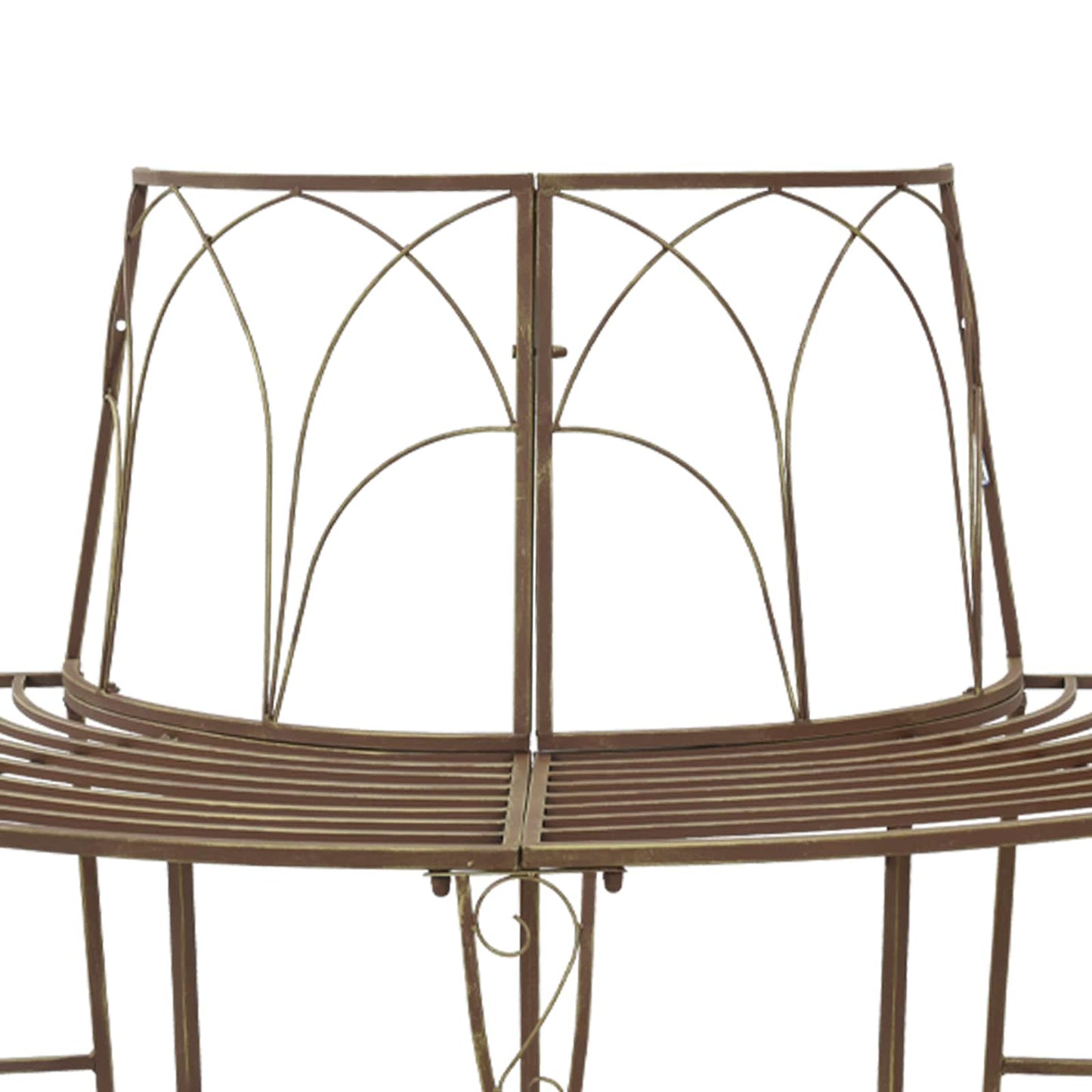 Trebens 4-Antall seter 160 x 80 x 89 cm Stål Antikk Brun