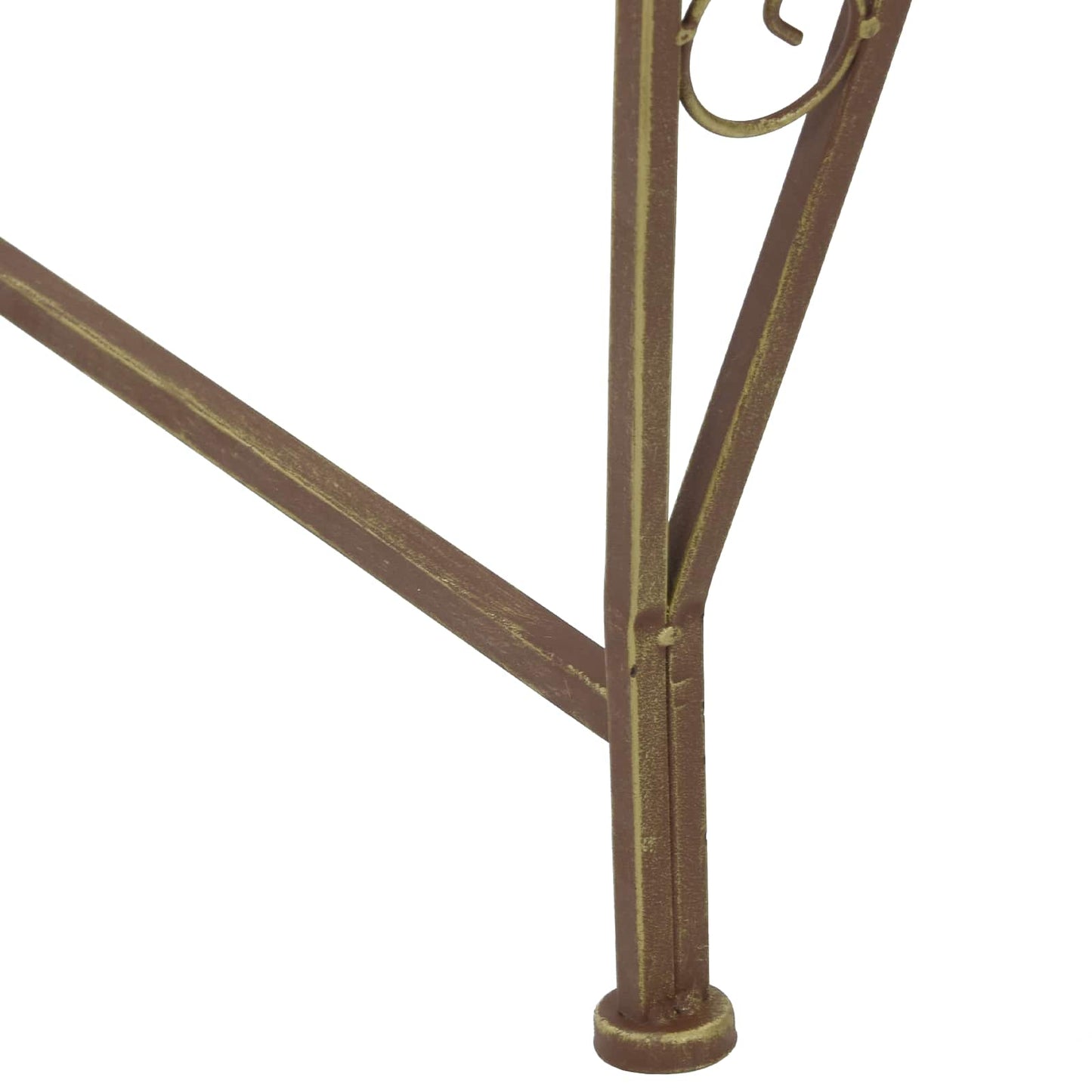 Trebens 8-Antall seter Ø 160 x 89 cm Stål Antikk Brun Rund