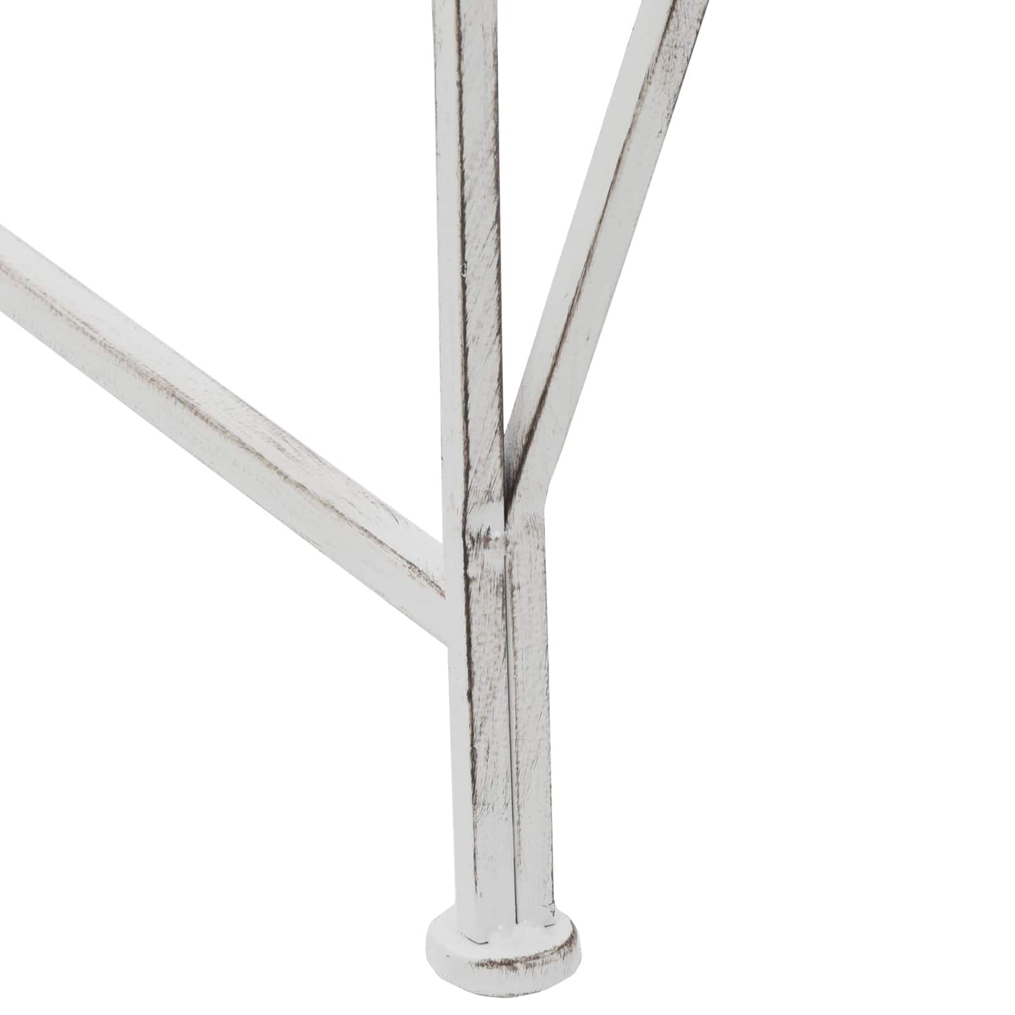 Trebens 4-Antall seter 160 x 80 x 89 cm Stål Antikk hvit
