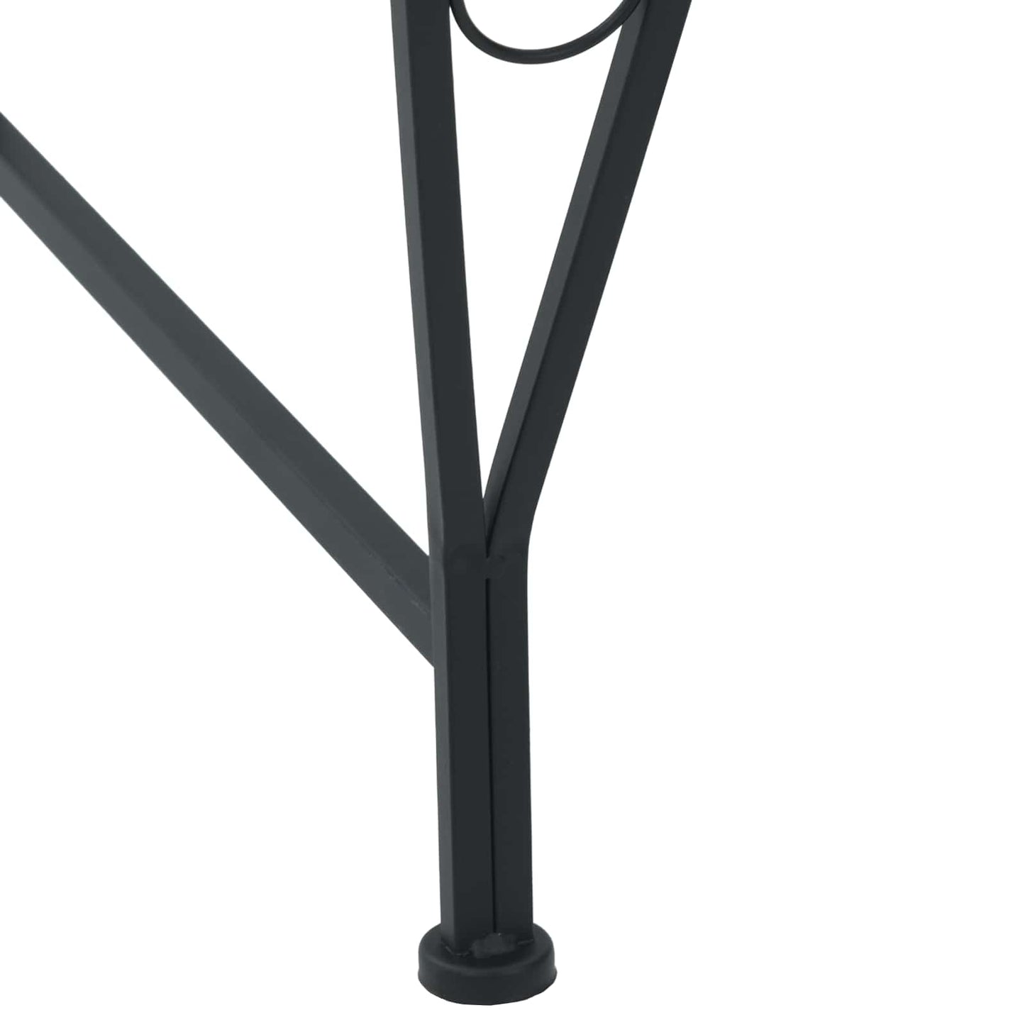 Trebens 8-Antall seter Ø 160 x 89 cm Stål Svart Rund