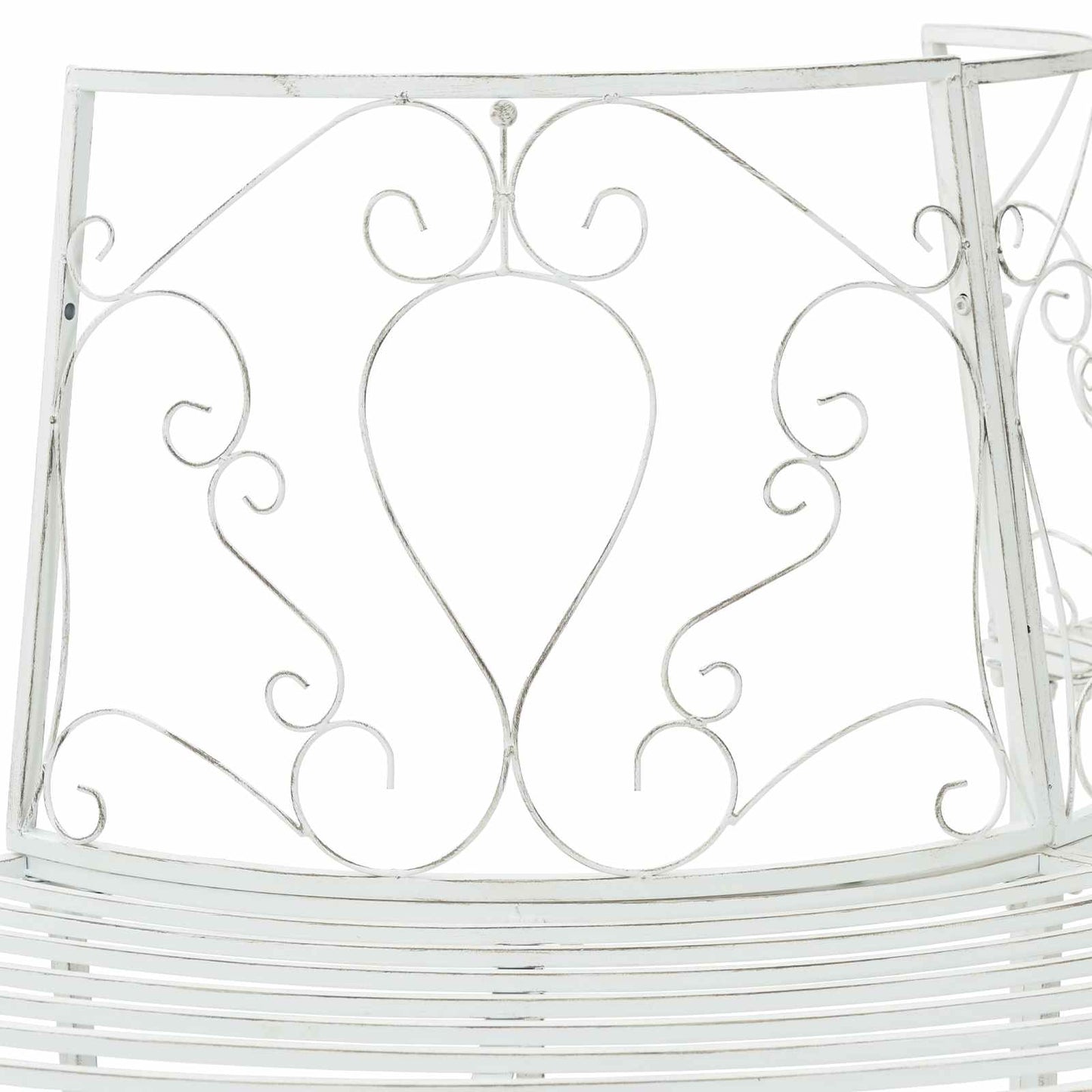 Trebens 4-Antall seter 160 x 80 x 89 cm Stål Antikk hvit