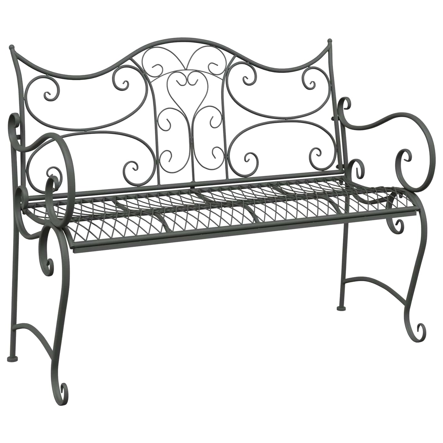 Hagebenk 2-Antall seter 114 x 56,5 x 90 cm Stål Sølvgrå