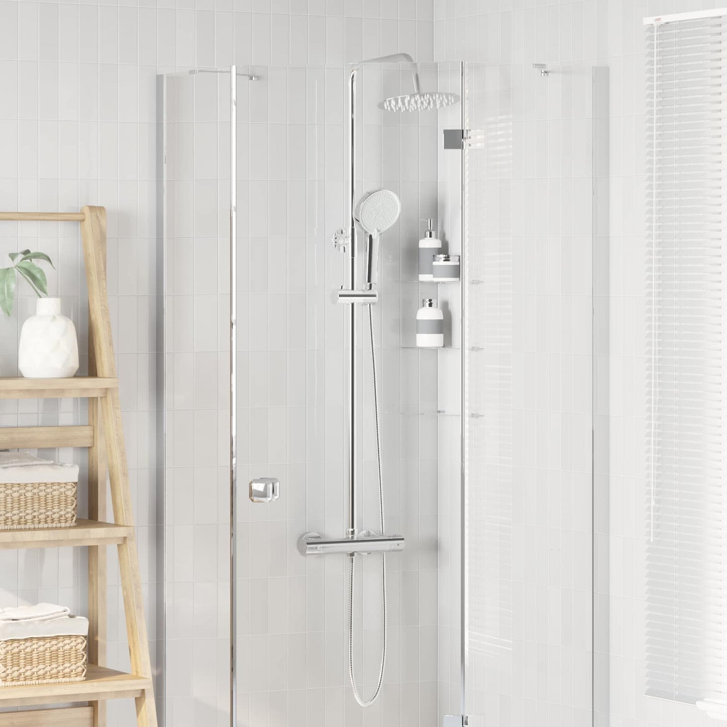 Termostatisk dusjsystem sett Krom SS201