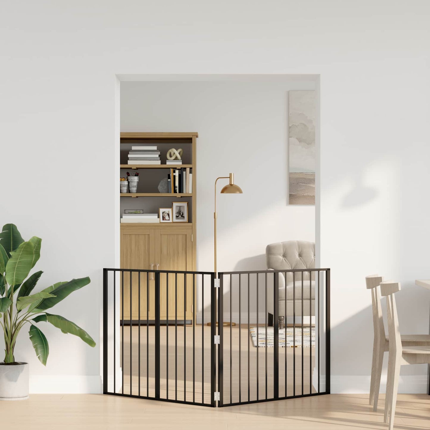 Hundeluke 2 pcs Svart 100 x 80 cm Galvanisert Stål