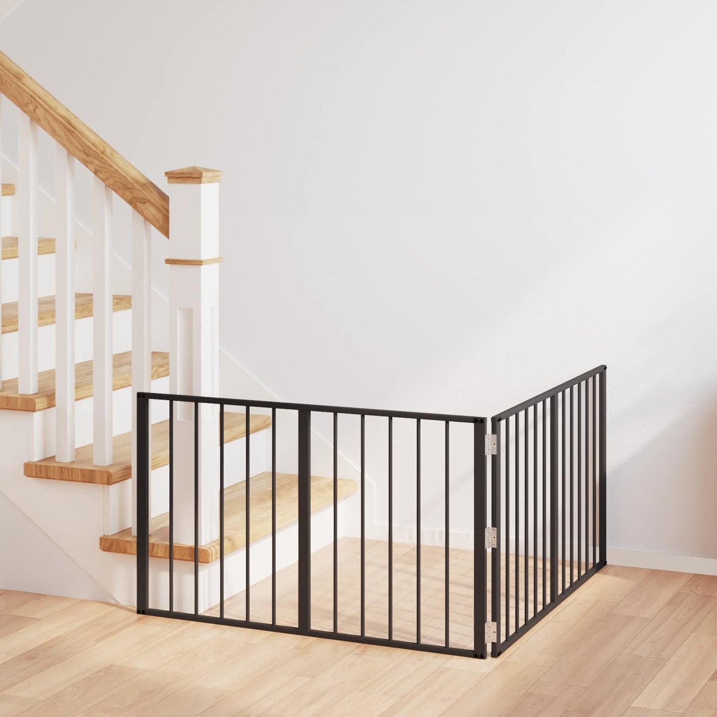 Hundeluke 2 pcs Svart 100 x 60 cm Galvanisert Stål