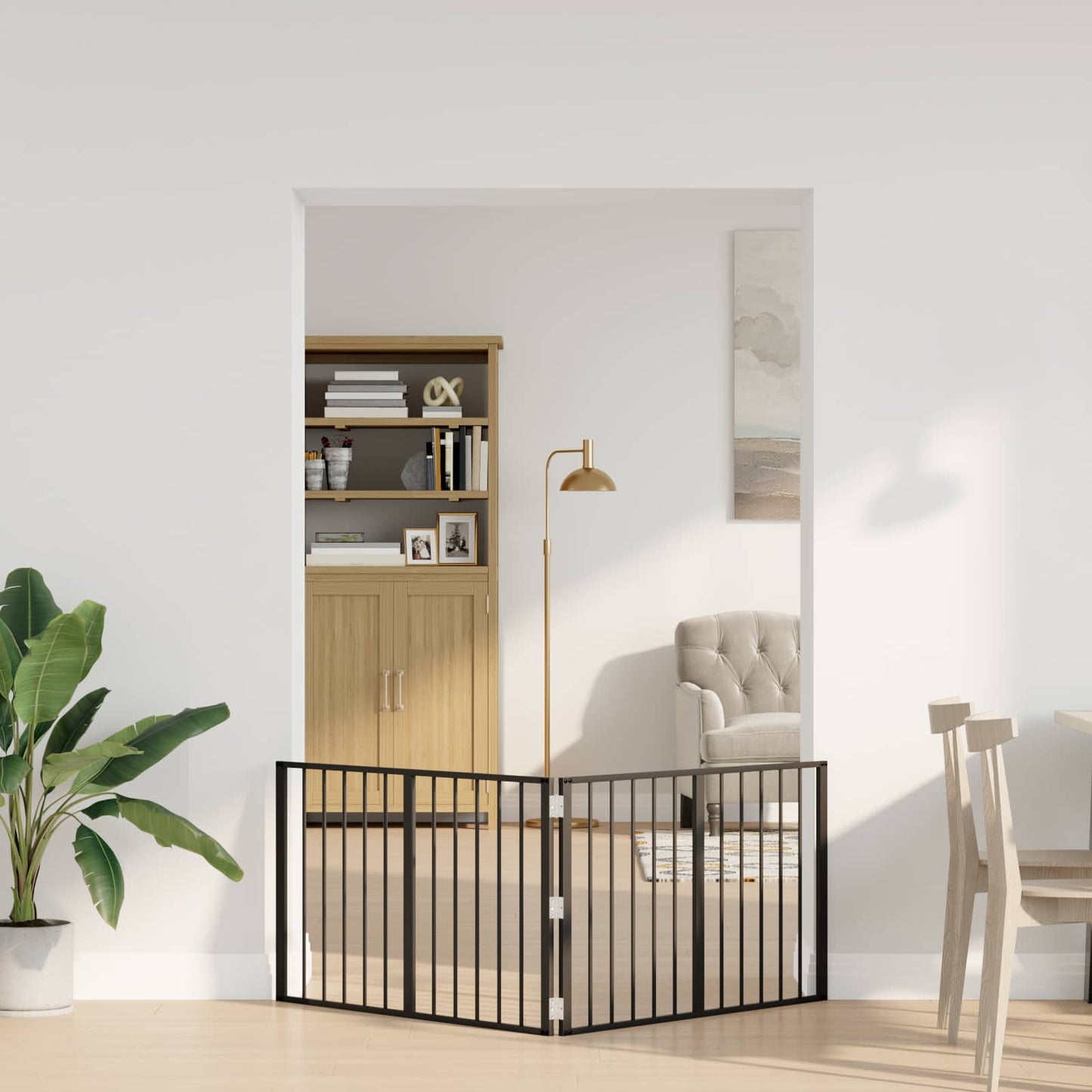 Hundeluke 2 pcs Svart 100 x 60 cm Galvanisert Stål