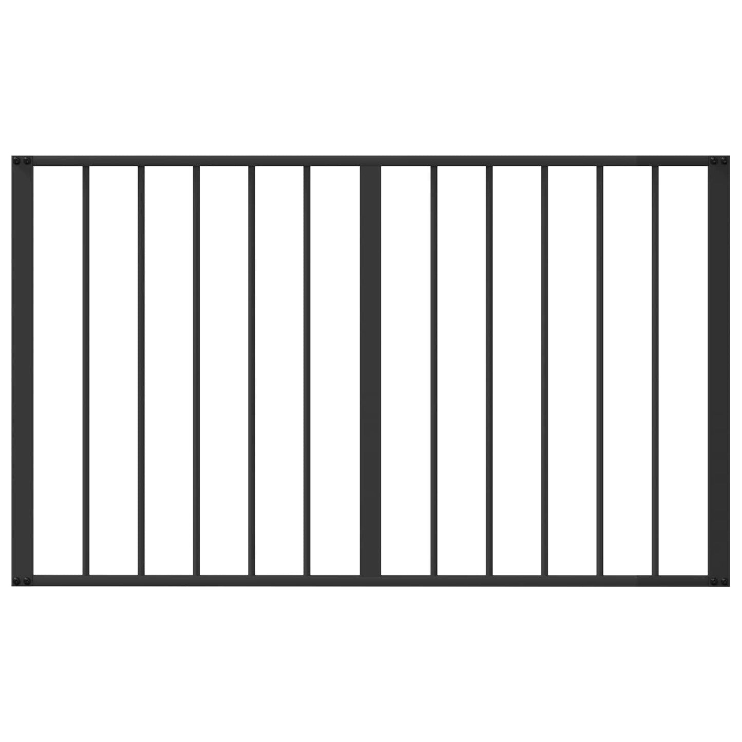 Hundeluke 2 pcs Svart 100 x 60 cm Galvanisert Stål