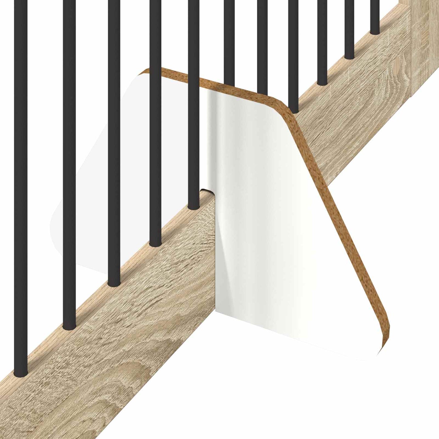 Hundegate med stender 2 pcs Sonoma eik 100 x 100 cm