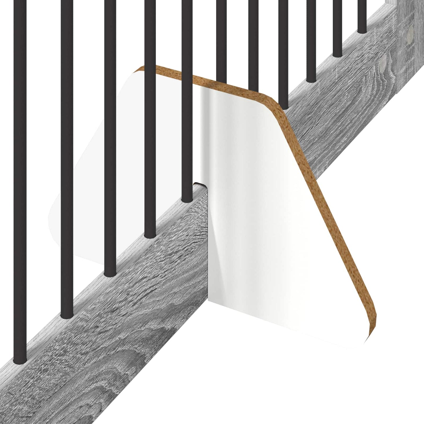 Foldbar hundegitter med stativer 4 stk. Grå Sonoma 401 cm