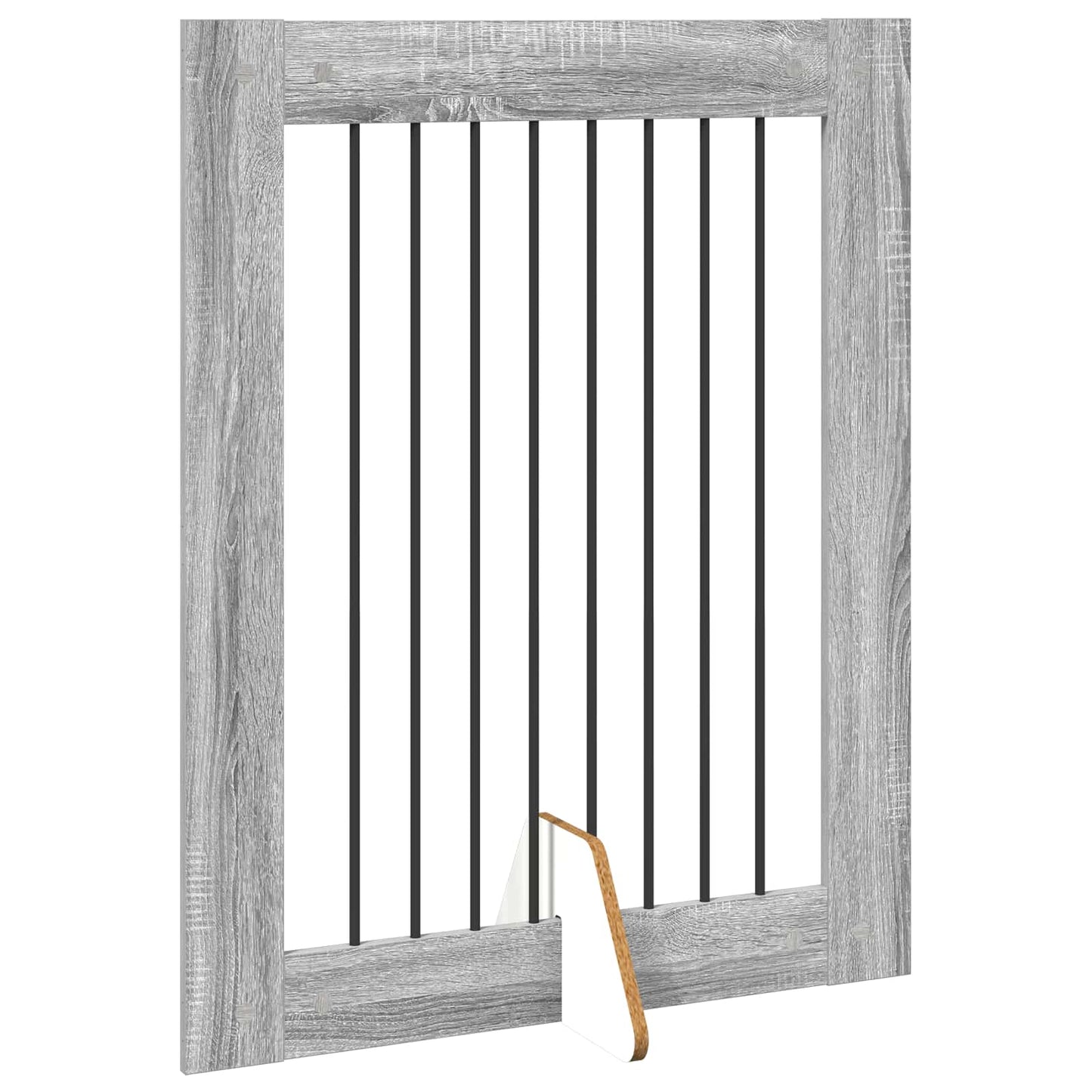 Foldbar hundegitter med stativer 4 stk. Grå Sonoma 321 cm