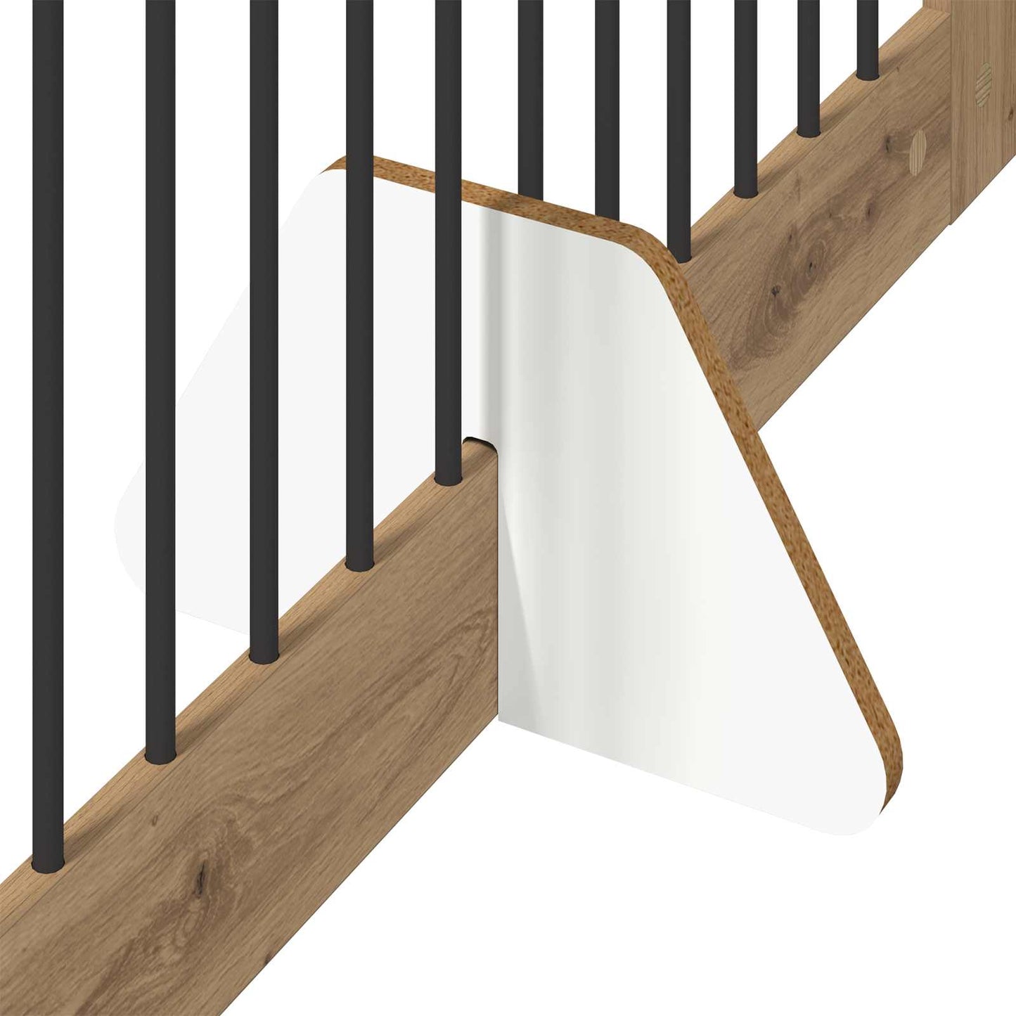 Foldbar hundegitter med stativer 4 pcs Artisan eik 401 cm