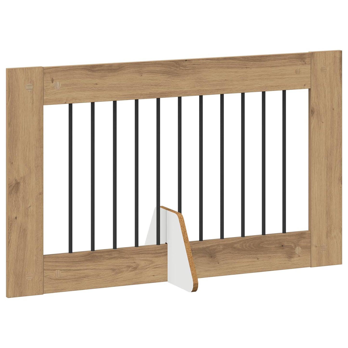 Hundegate med stender 6 pcs Artisan eik 100 x 60 cm