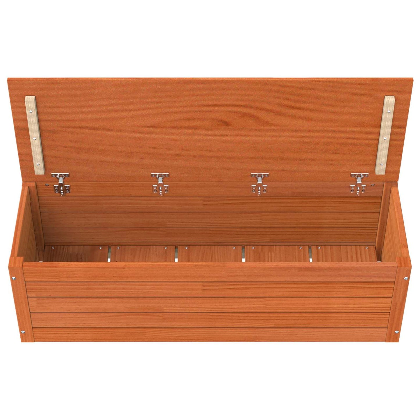 Lagringsboks med dør Vokset Brun 109 x 36,5 x 33 cm Massiv furu