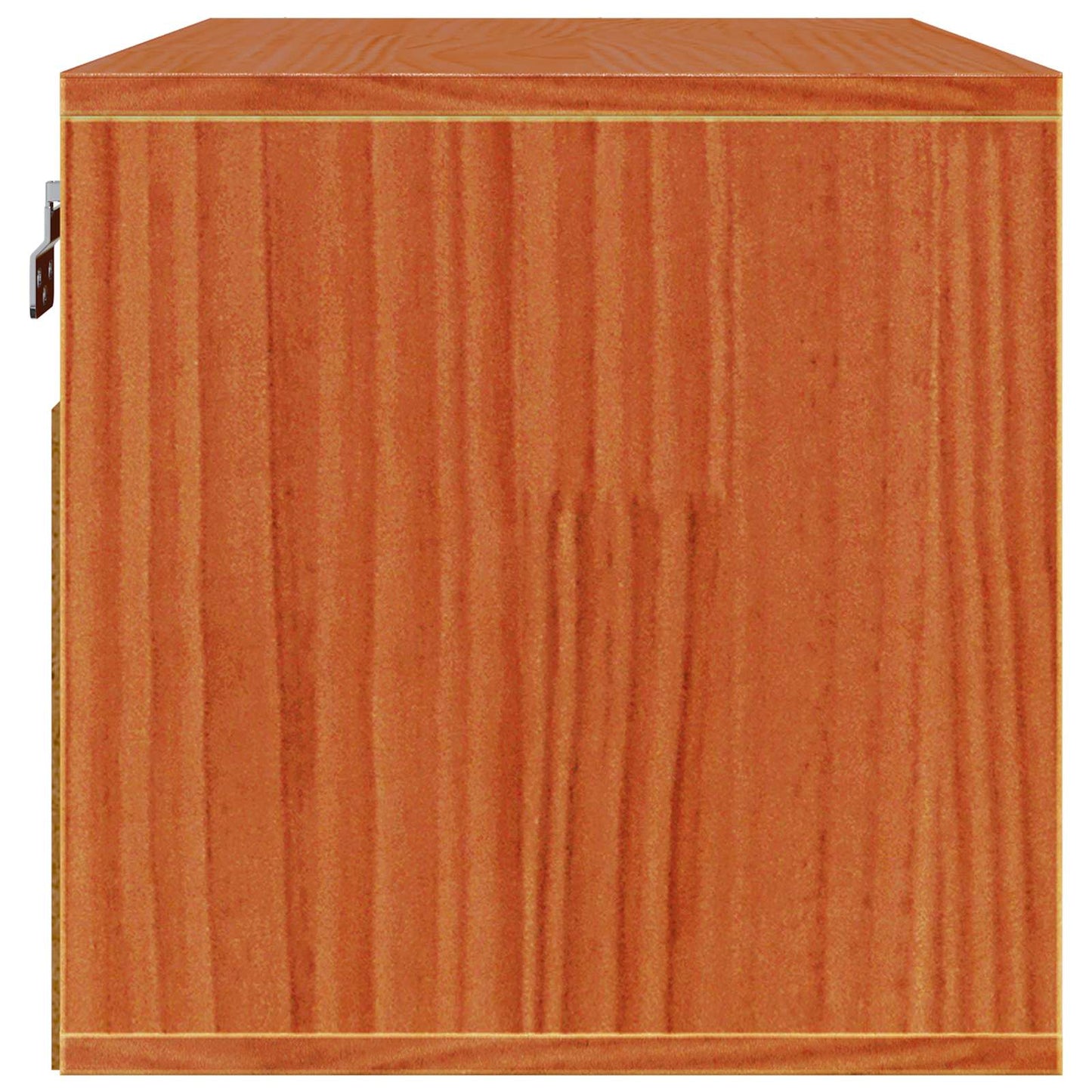 Veggskap med hylle Vokset Brun 60 x 30 x 30 cm Massiv furu