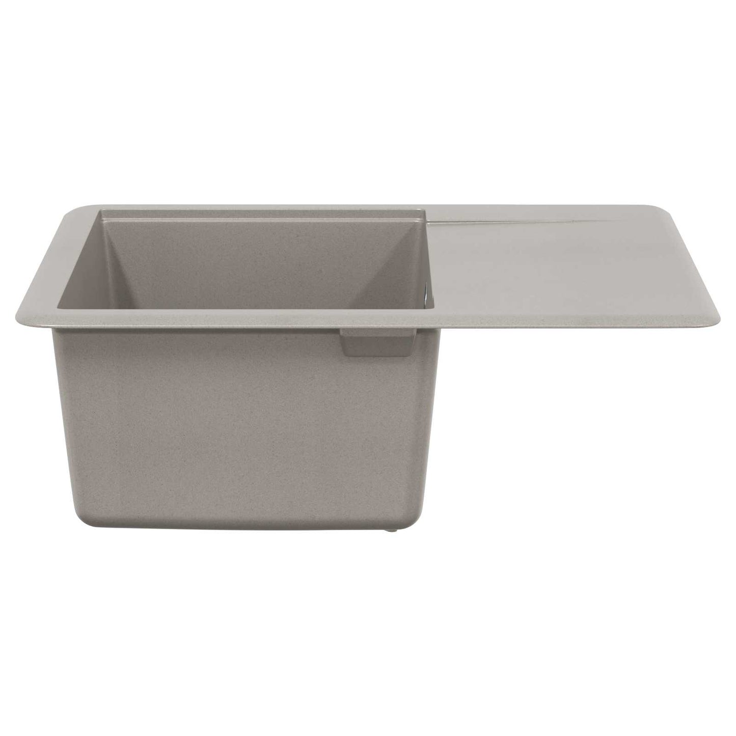 Vask Grå 560 x 460 mm 80% kvarts og 20% harpiks