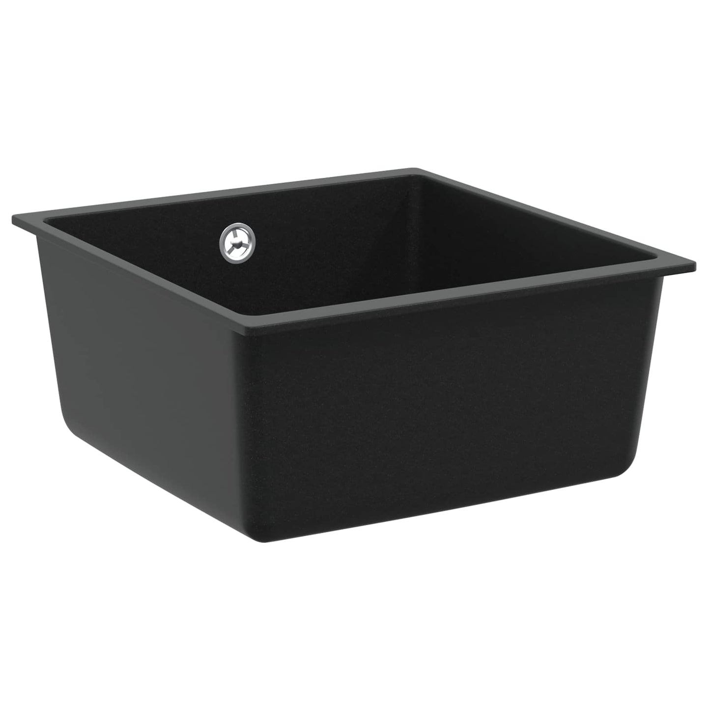 Vask Svart 430 x 460 mm 80% kvarts og 20% harpiks