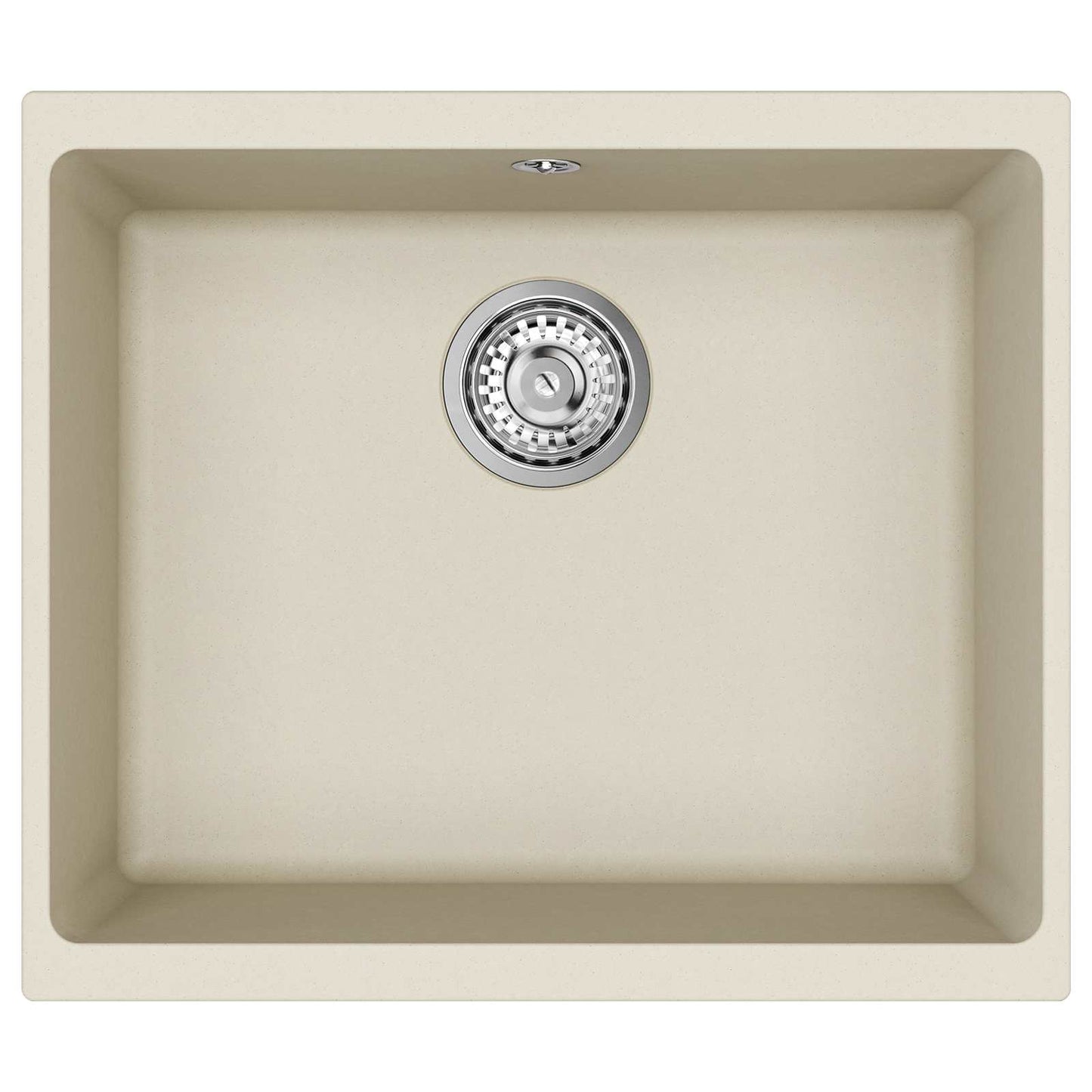 Vask 80% kvarts og 20% harpiks 530 x 460 mm Beige