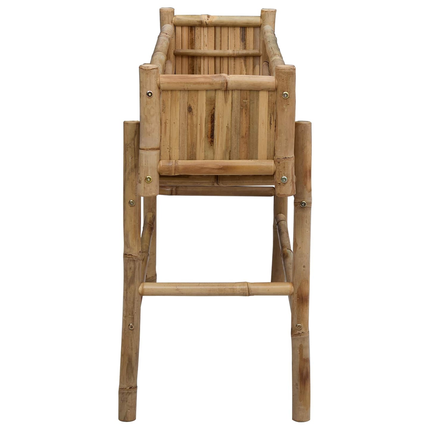Hagepotte med holder Naturlig 100 x 38 x 74 cm Bambus vidaXL