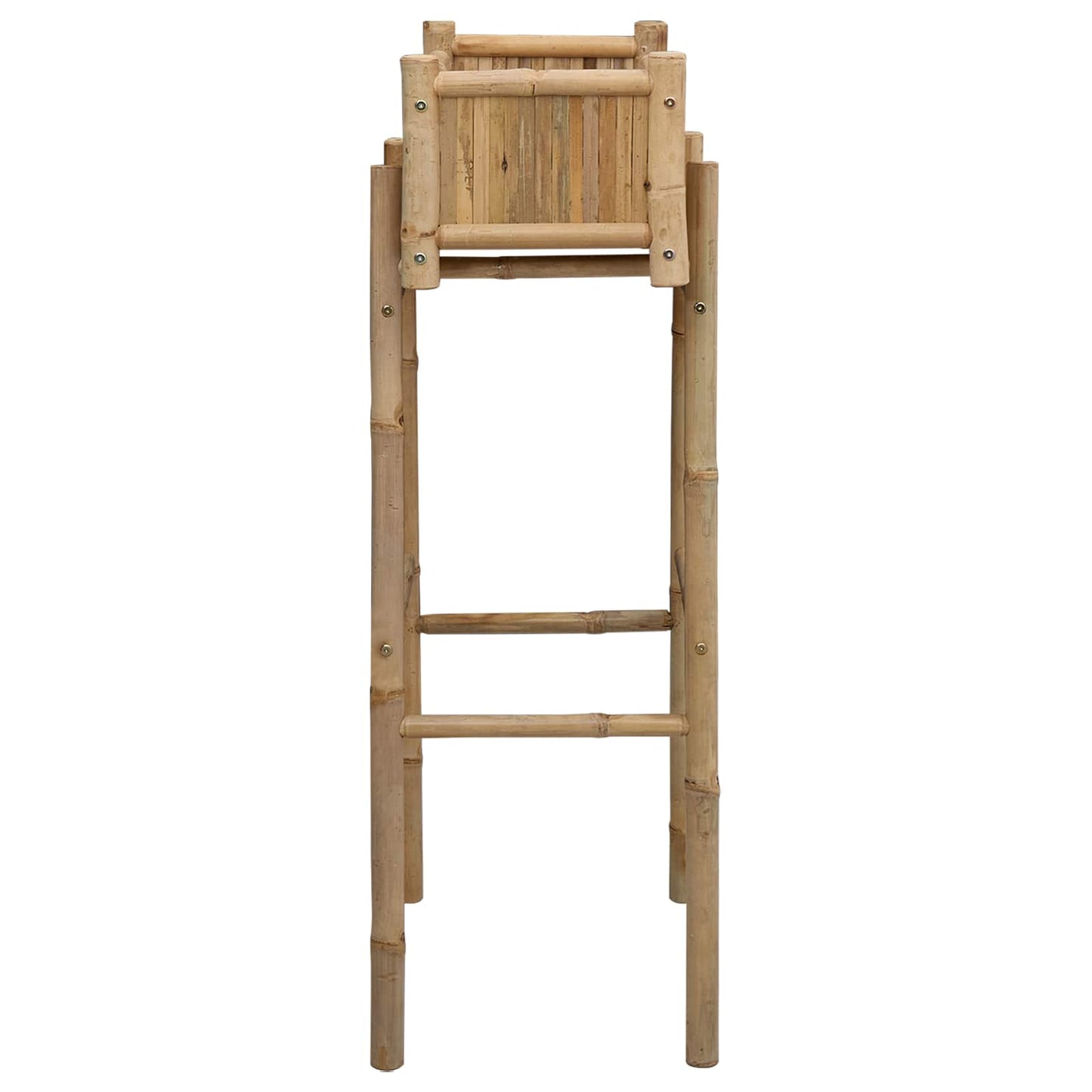 Hagepotte med holder Naturlig 50 x 38 x 114 cm Bambus vidaXL