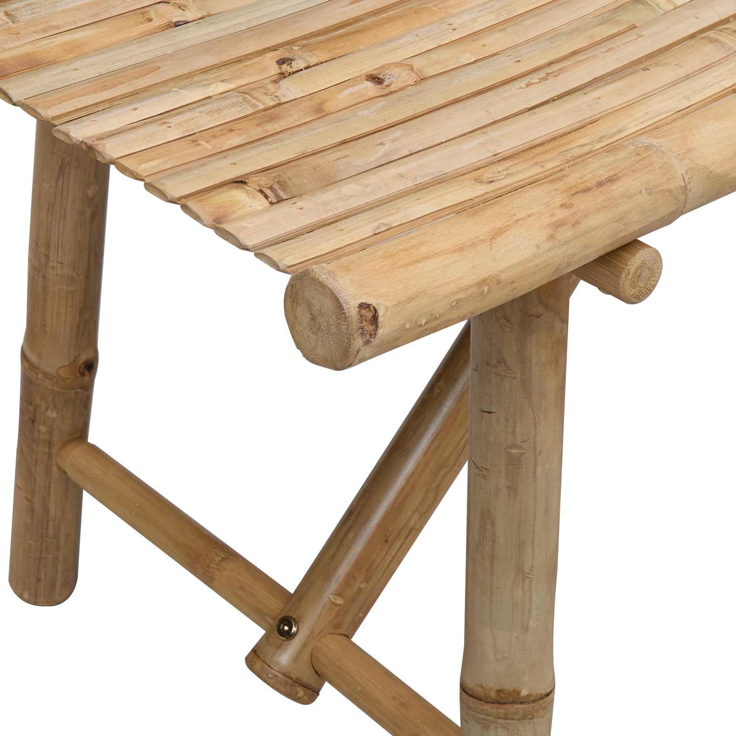 Hagebenk Naturlig 110 x 45 x 50 cm Bambus vidaXL