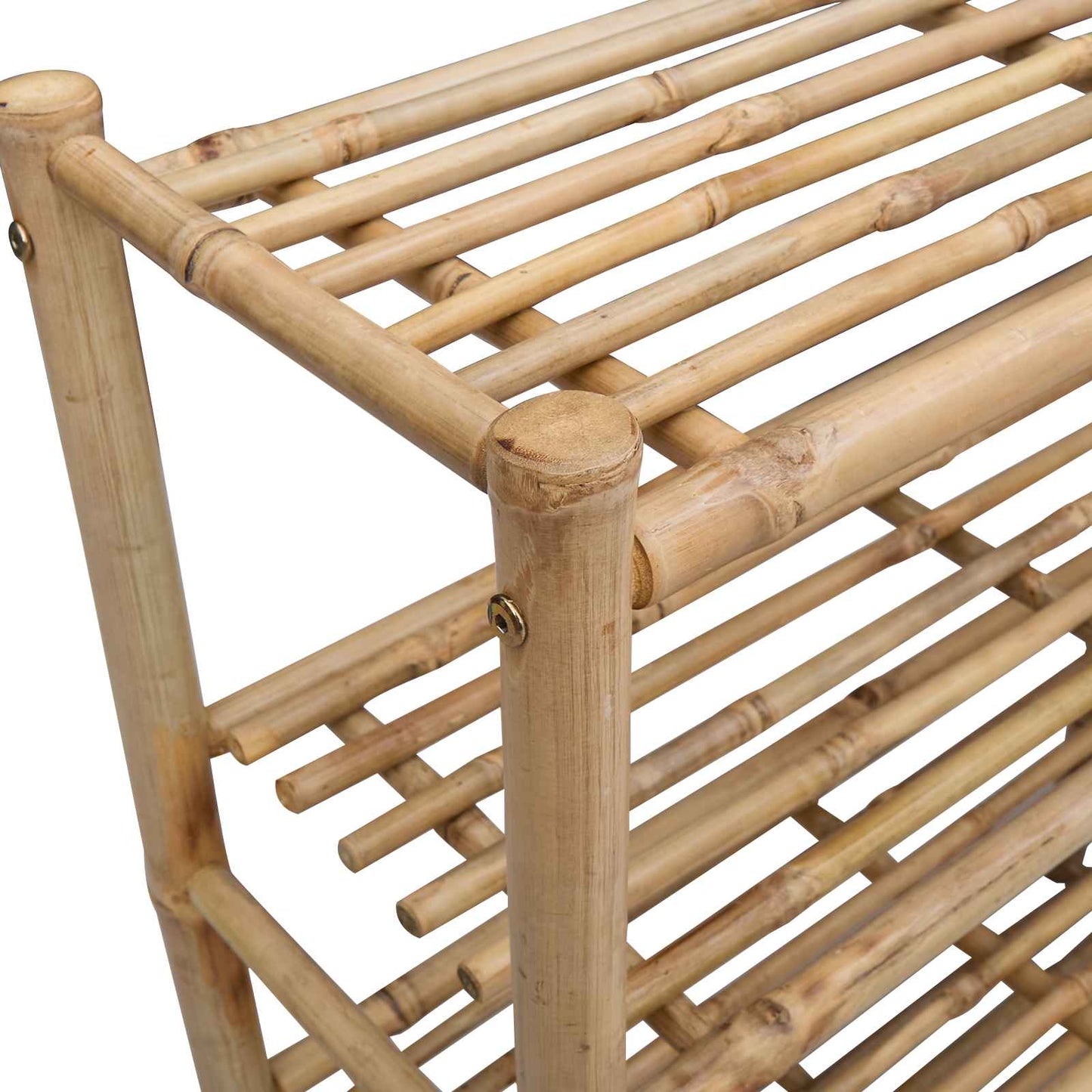 Sko Hylle med hylle med lagring Naturlig 88 x 27 x 80 cm Bambus vidaXL