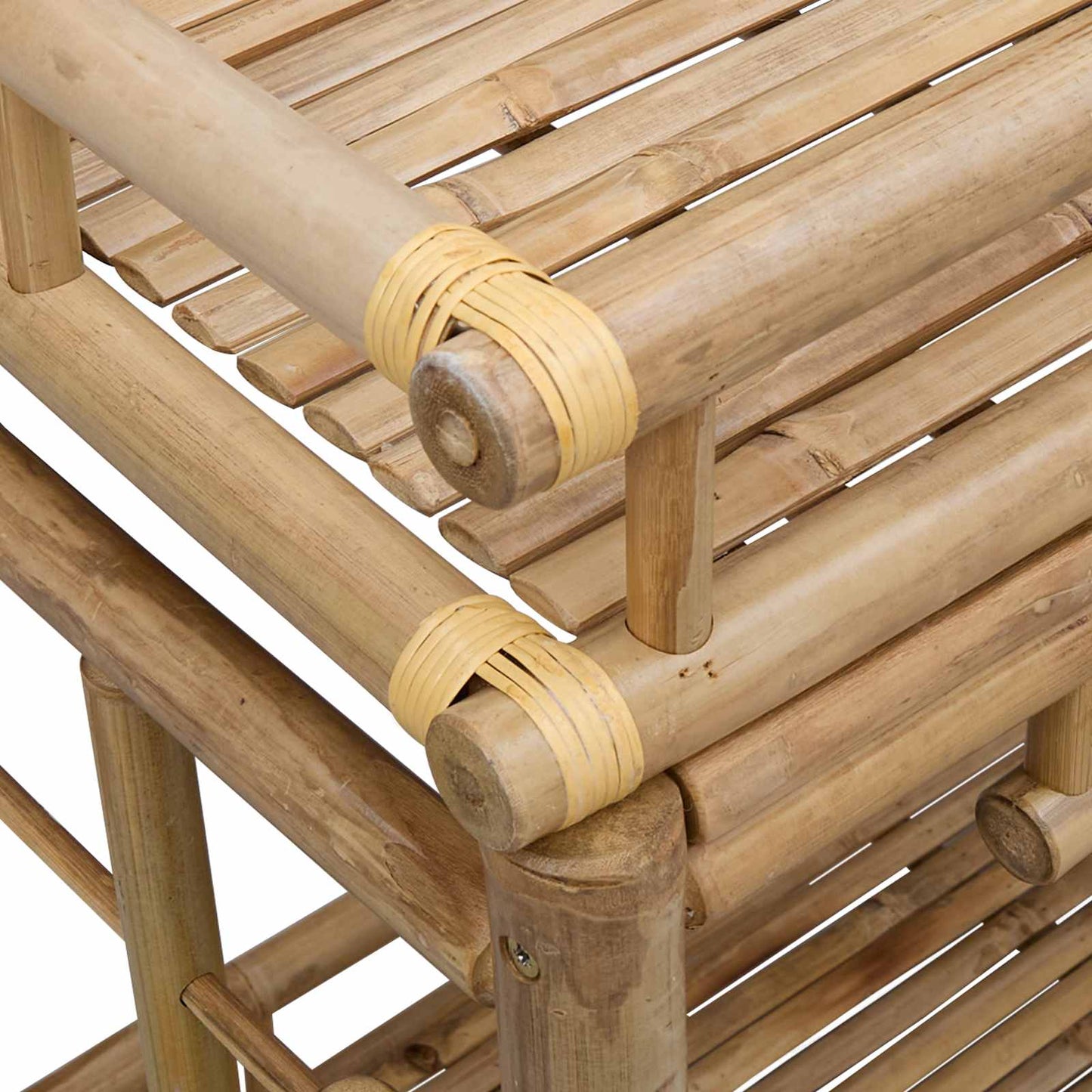 Vinstrolley med hjul Naturlig 85 x 50 x 93 cm Bambus vidaXL