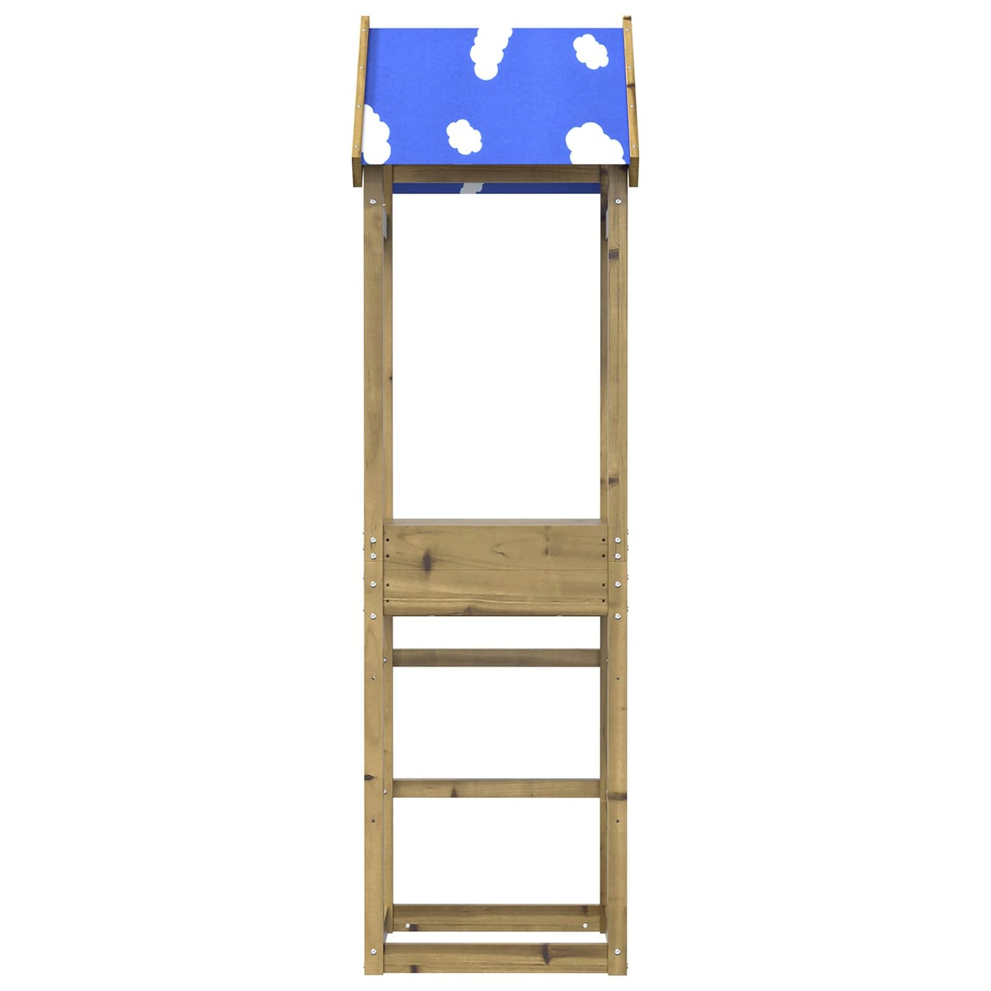 Leketårn Brun 52,5 x 46,5 x 195 cm Massiv impregnert tre