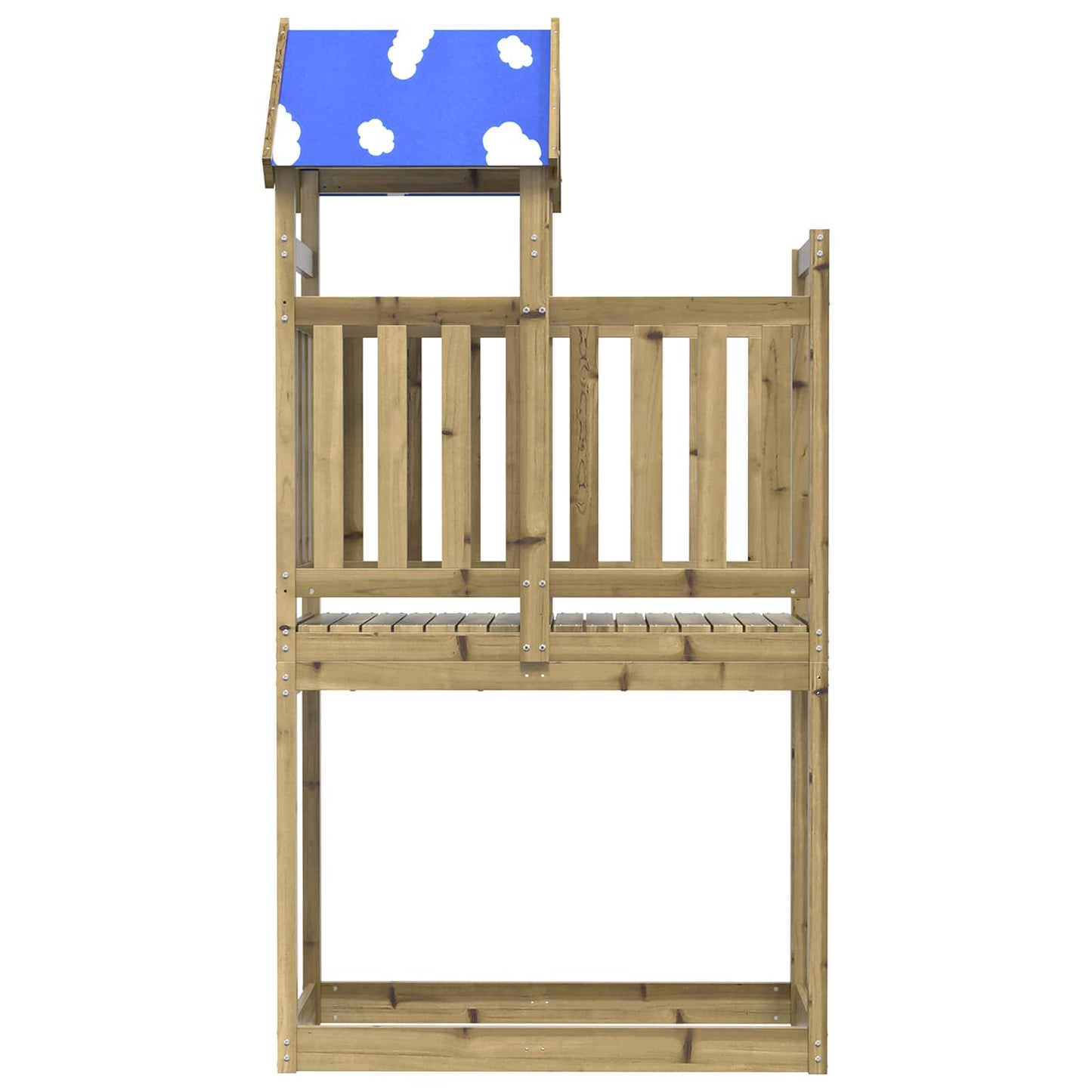 Leketårn Brun 52,5 x 110,5 x 215 cm Massiv impregnert tre