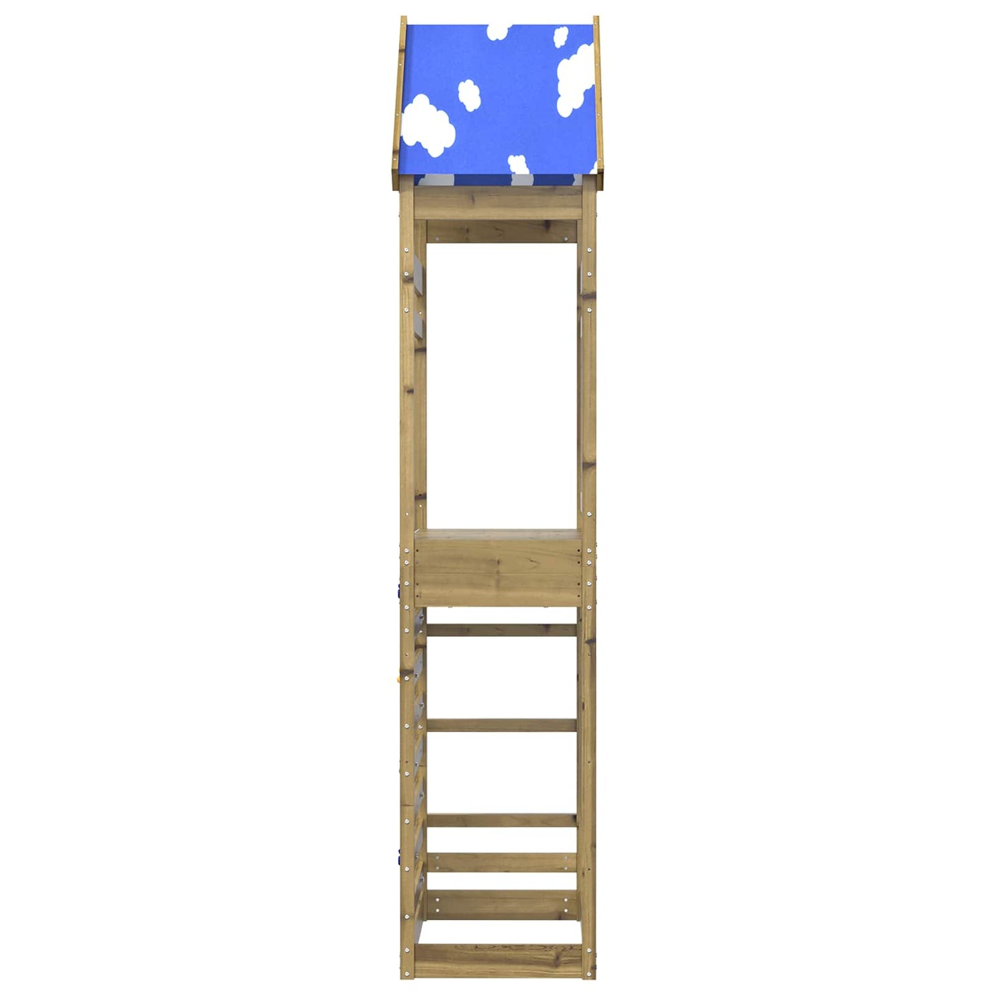 Leketårn Brun 52,5 x 85 x 265 cm Impregnert heltre