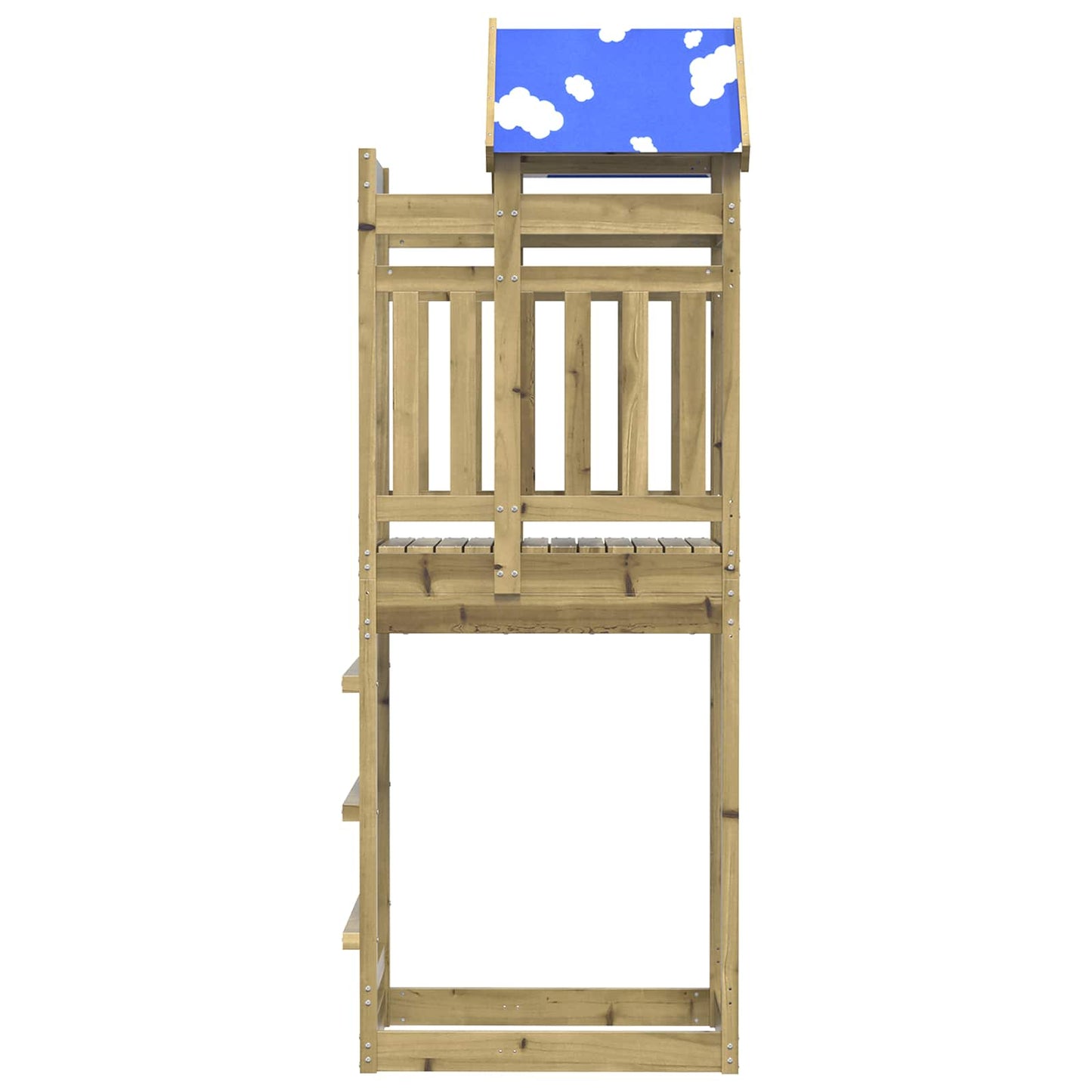 Leketårn Brun 52,5 x 85 x 239 cm Impregnert heltre