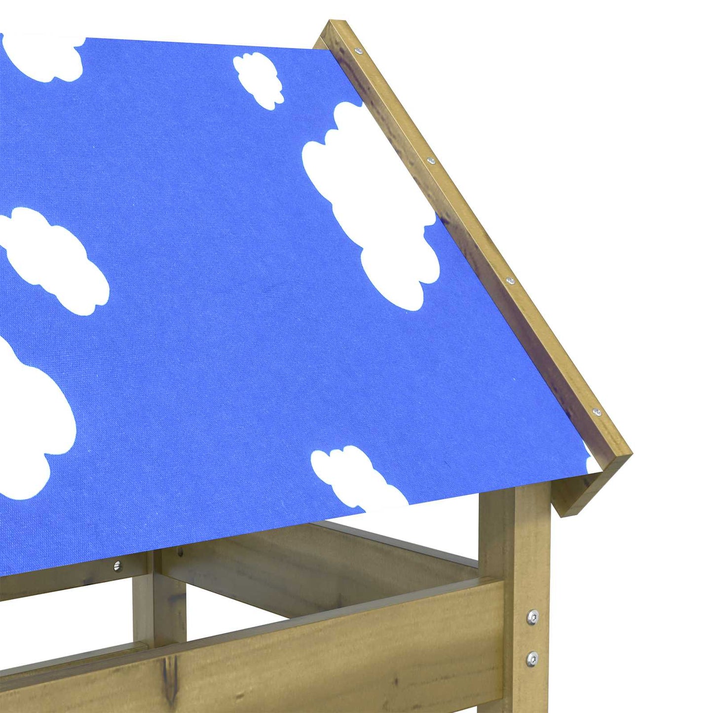 Leketårn Brun 85 x 52,5 x 239 cm Massiv impregnert tre