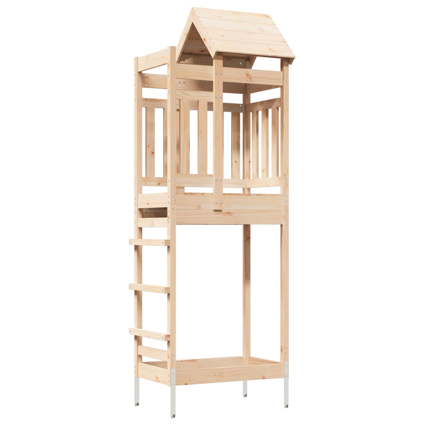Leketårn Brun 52,5 x 85 x 238 cm Massiv furu