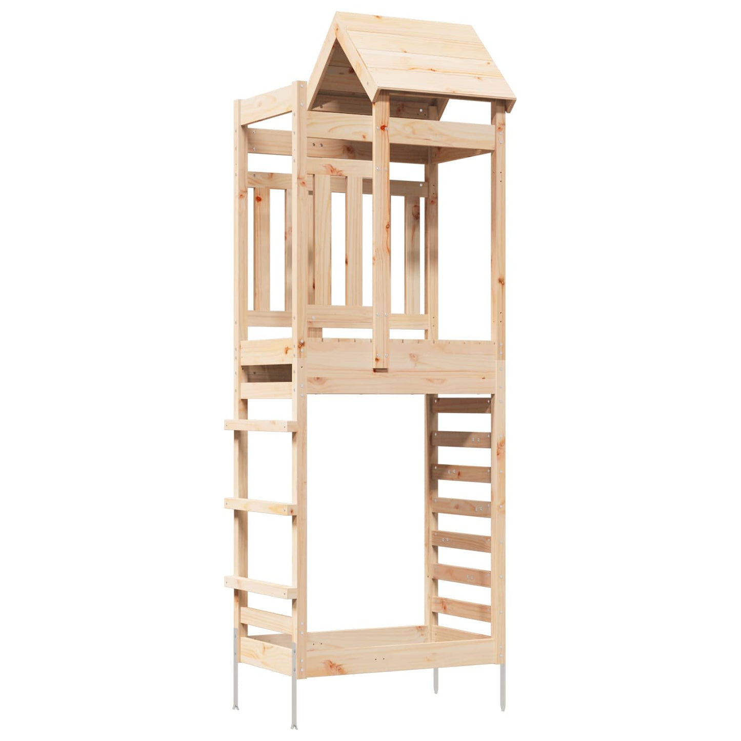 Leketårn Brun 52,5 x 85 x 238 cm Massiv furu