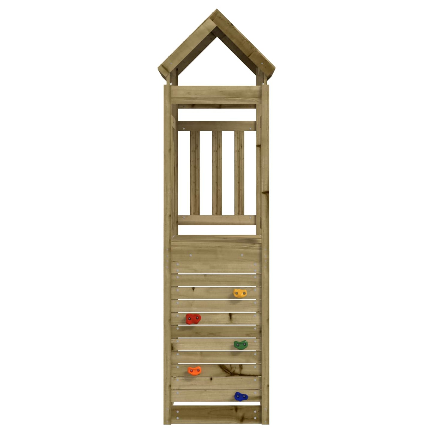 Leketårn Brun 53 x 110,5 x 214 cm Massiv impregnert tre