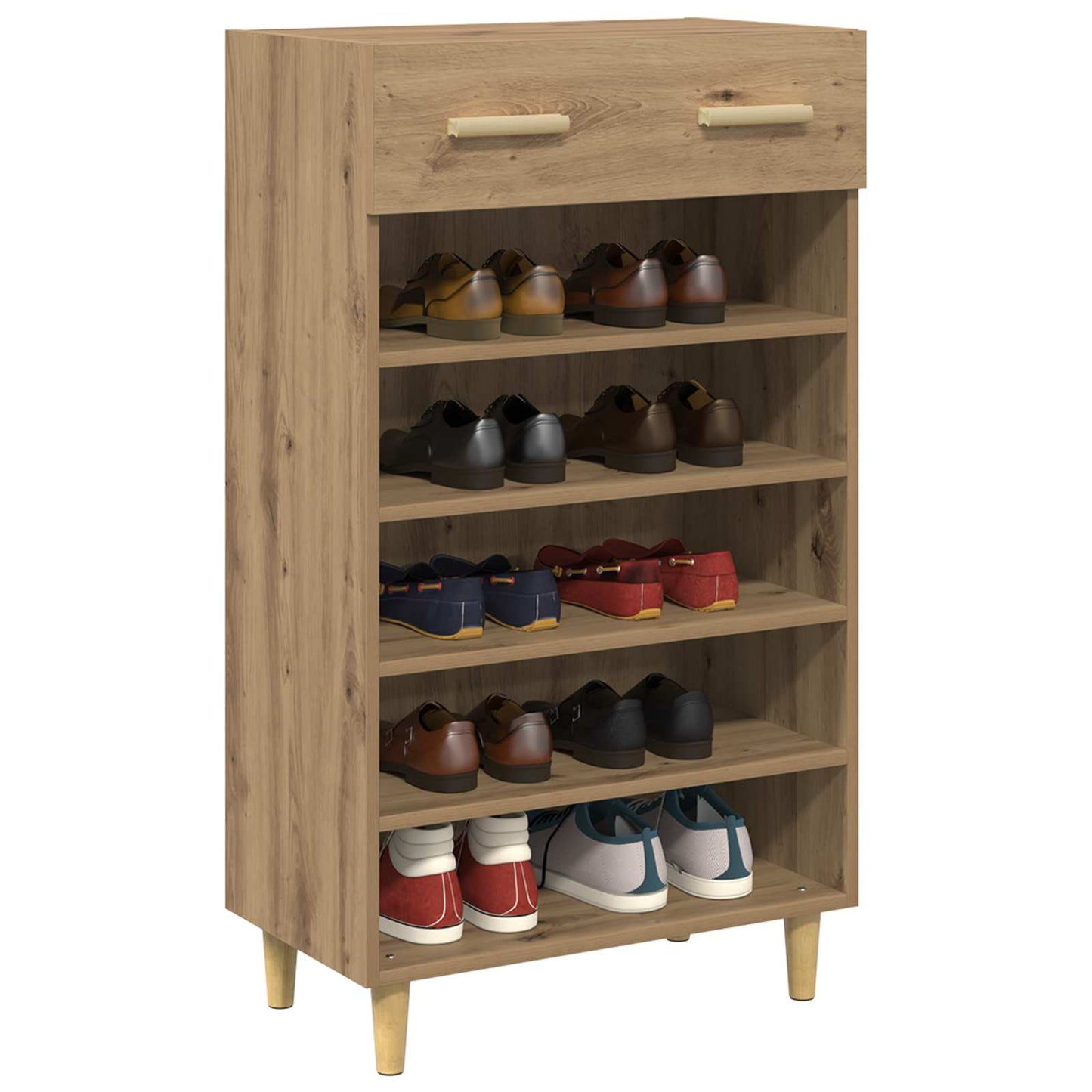 Sko Skap Kunstnerisk Eik 60 x 35 x 105 cm Konstruert tre
