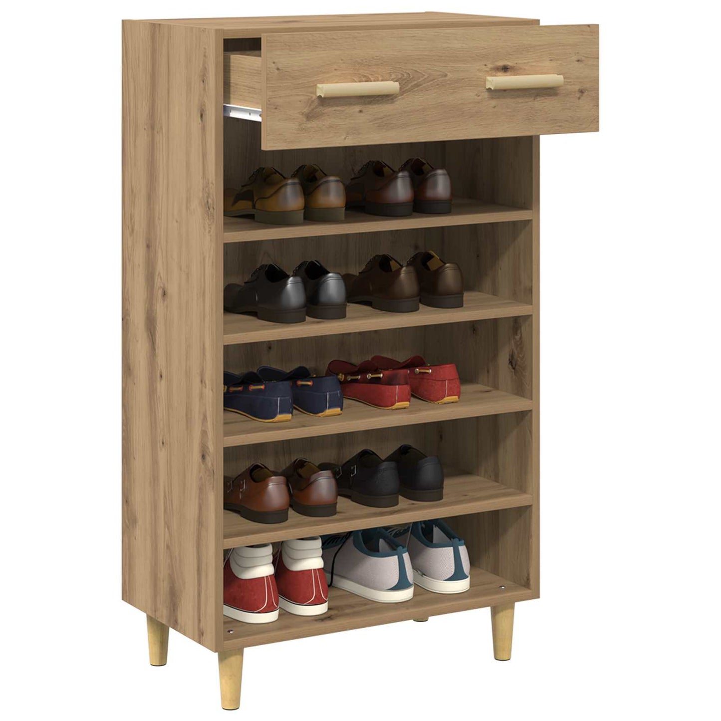 Sko Skap Kunstnerisk Eik 60 x 35 x 105 cm Konstruert tre