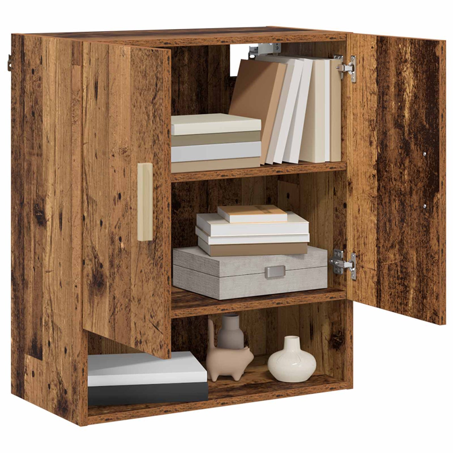 Veggskap Veggmontert Gammelt tre 60 x 31 x 70 cm Konstruert tre vidaXL