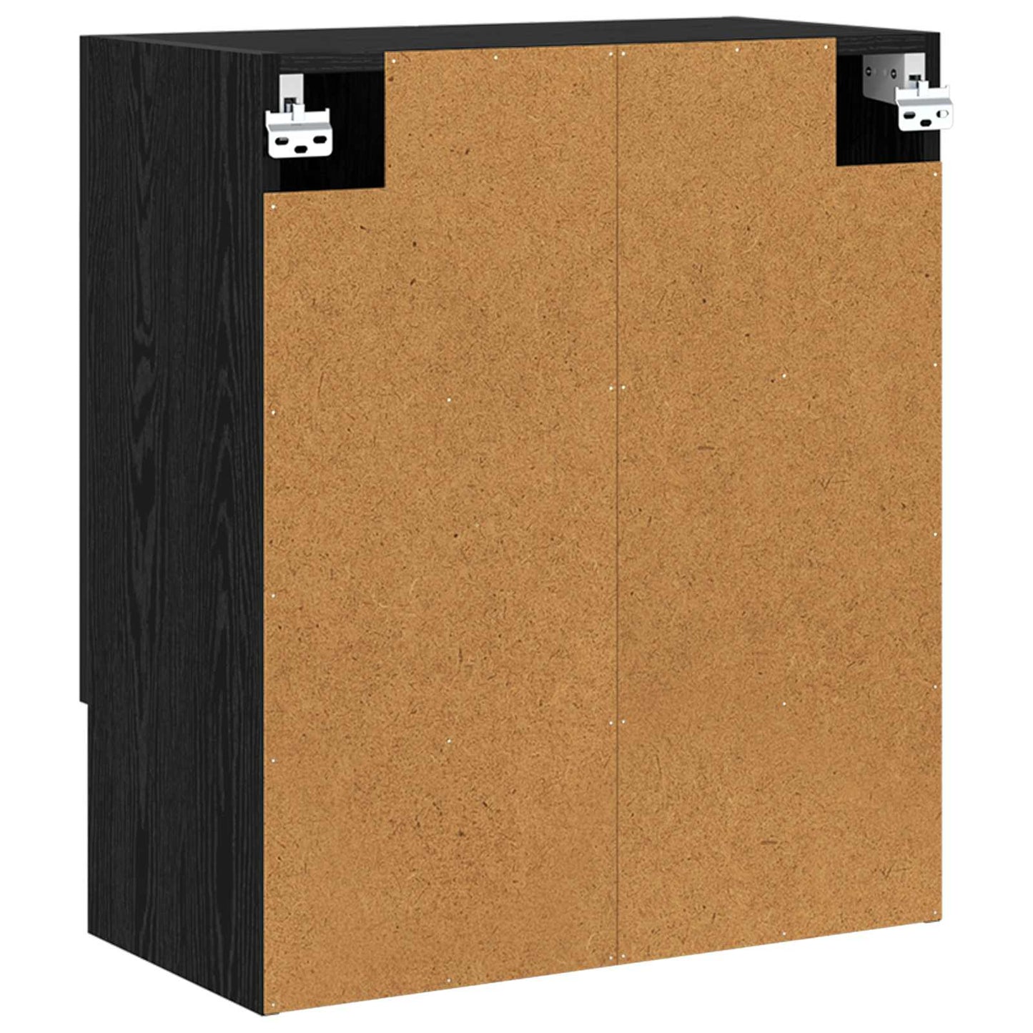 Veggskap Veggmontert Svart Eik 60 x 31 x 70 cm Konstruert tre vidaXL