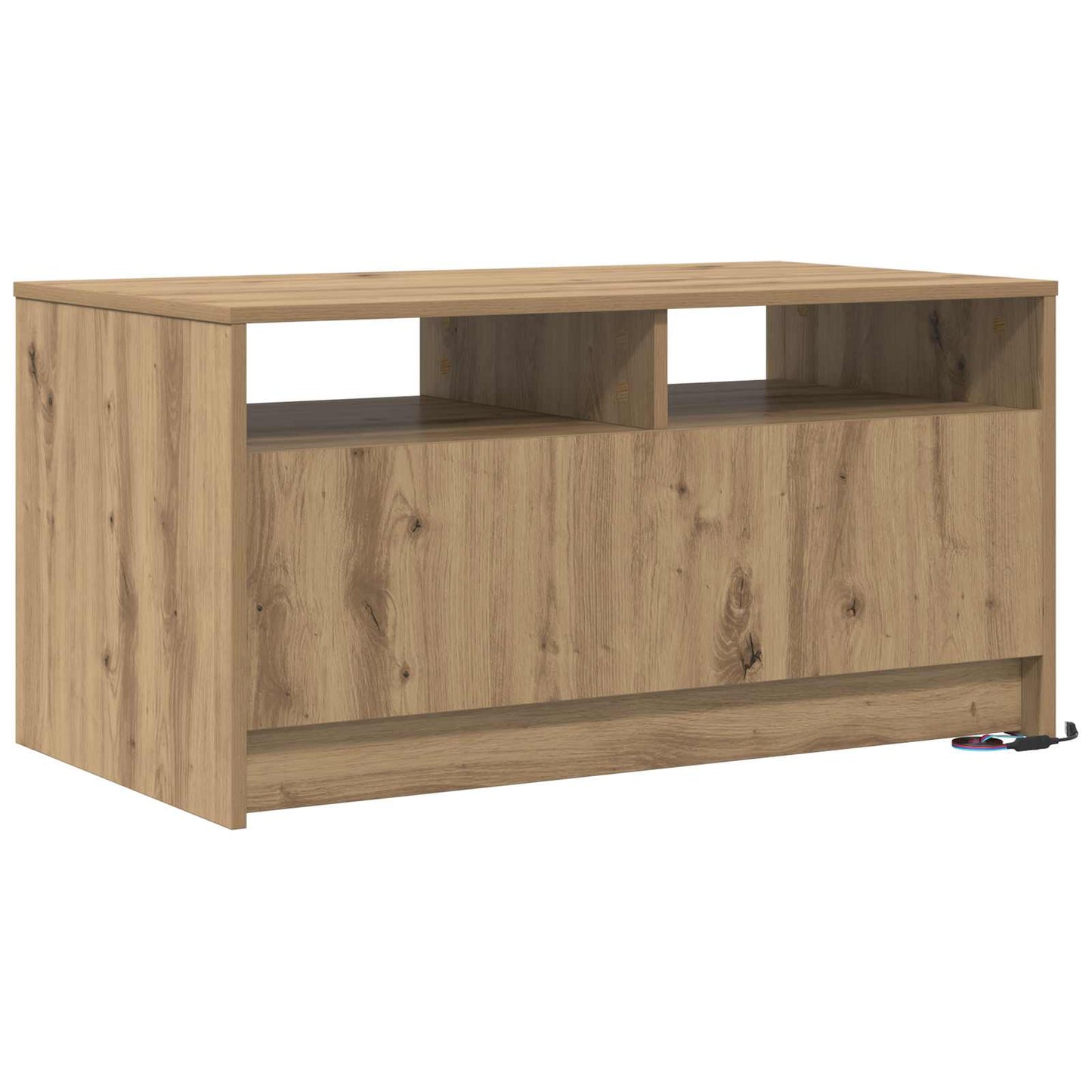 Kaffebord Kunstnerisk Eik 90 x 50 x 45 cm Konstruert tre vidaXL