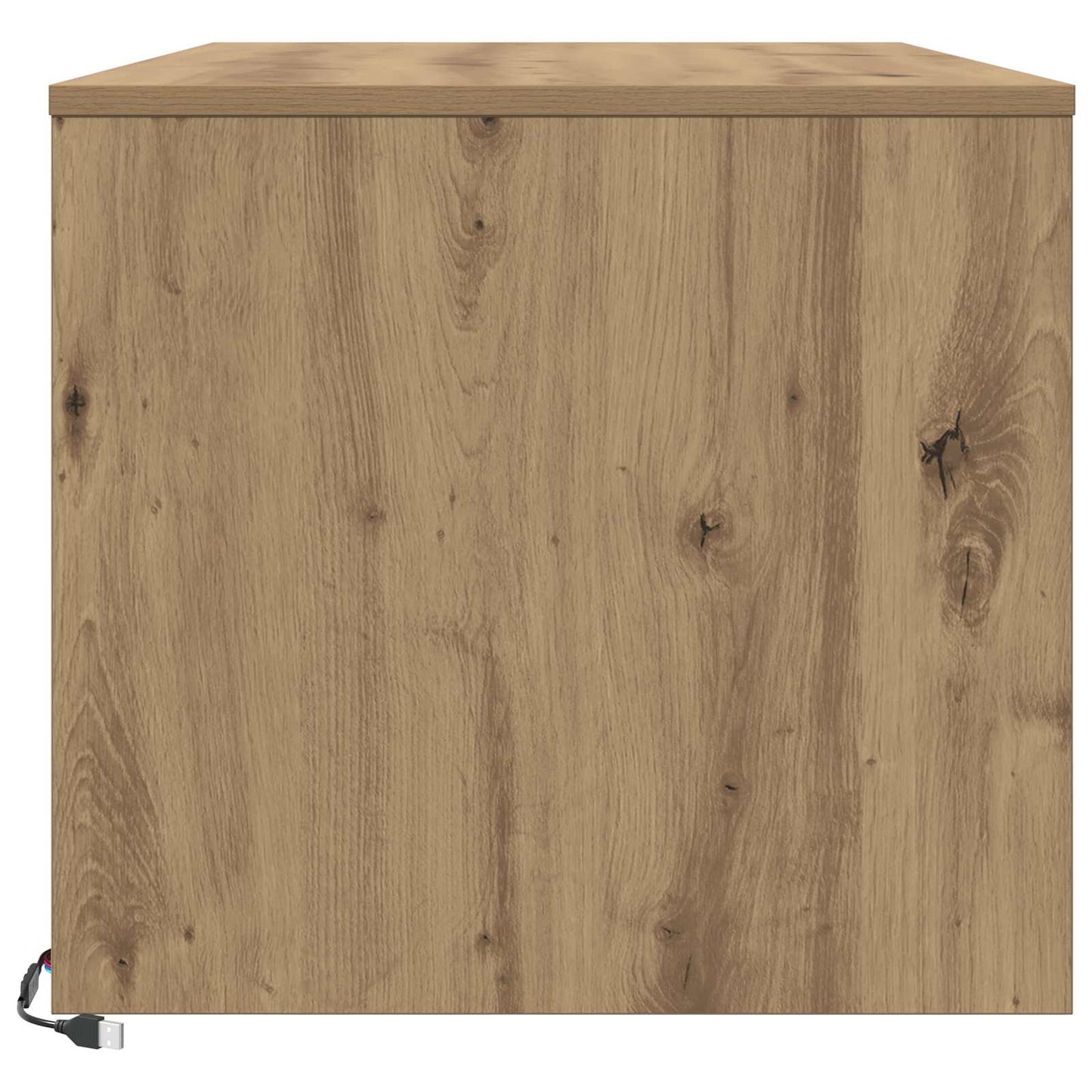 Kaffebord Kunstnerisk Eik 90 x 50 x 45 cm Konstruert tre vidaXL